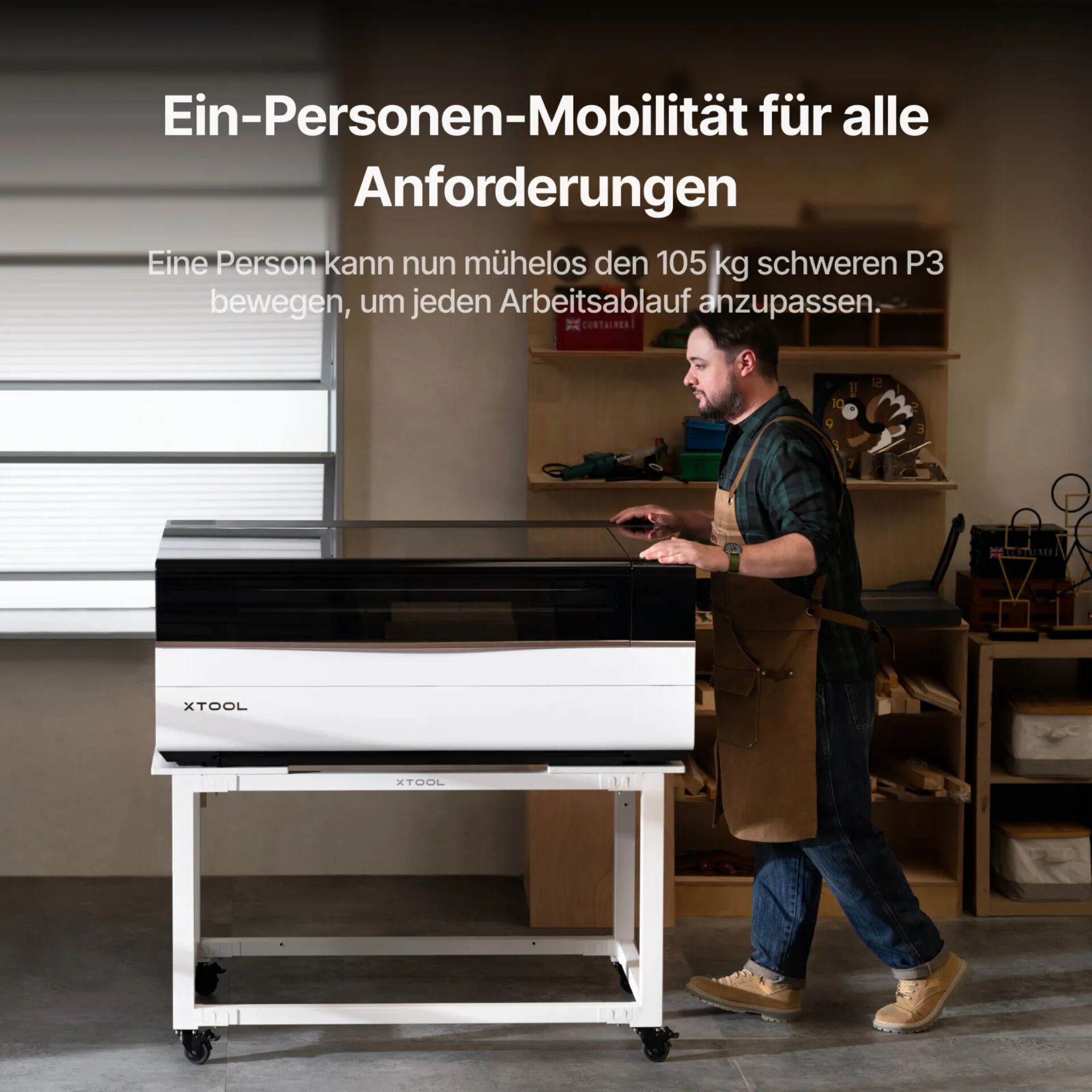 xTool Mobiler Arbeitstisch für P3 220644_01