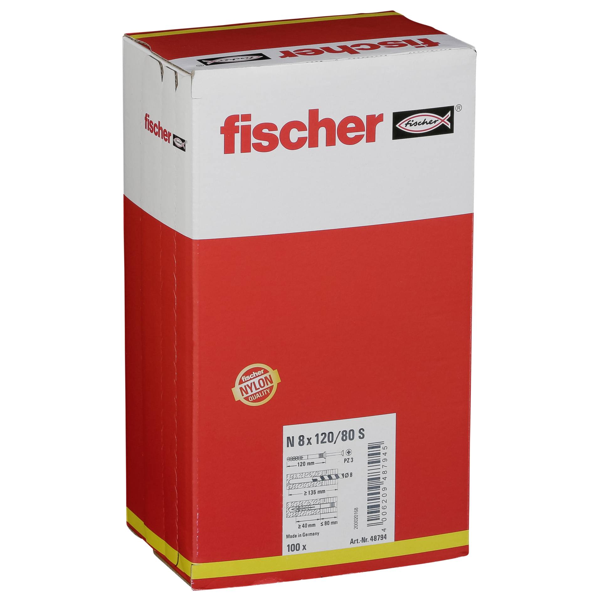 Fischer Nageldübel N 8x120/80 S (100)