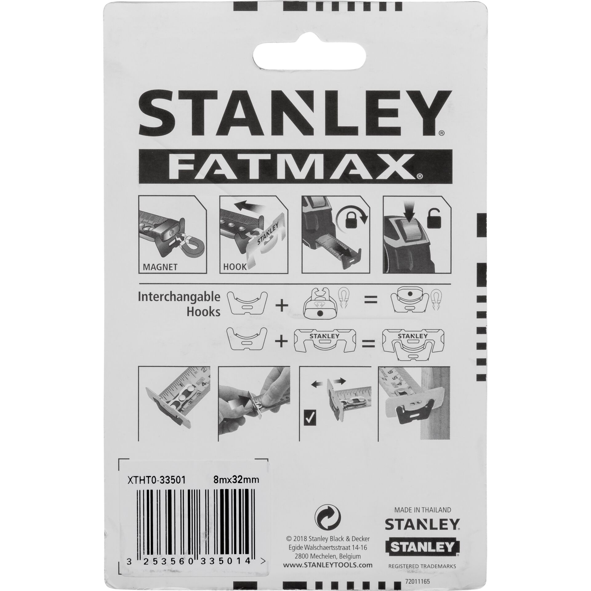 Stanley Bandmaß FatMax Pro Autolock 8m/32mm 626278_01