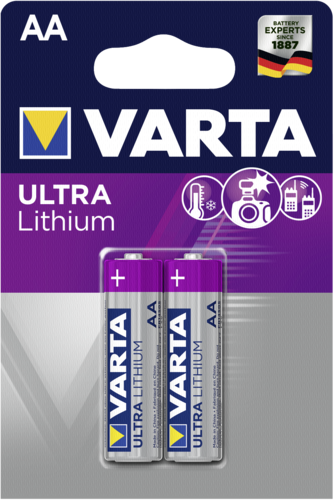 1x2 Varta Ultra Lithium Mignon