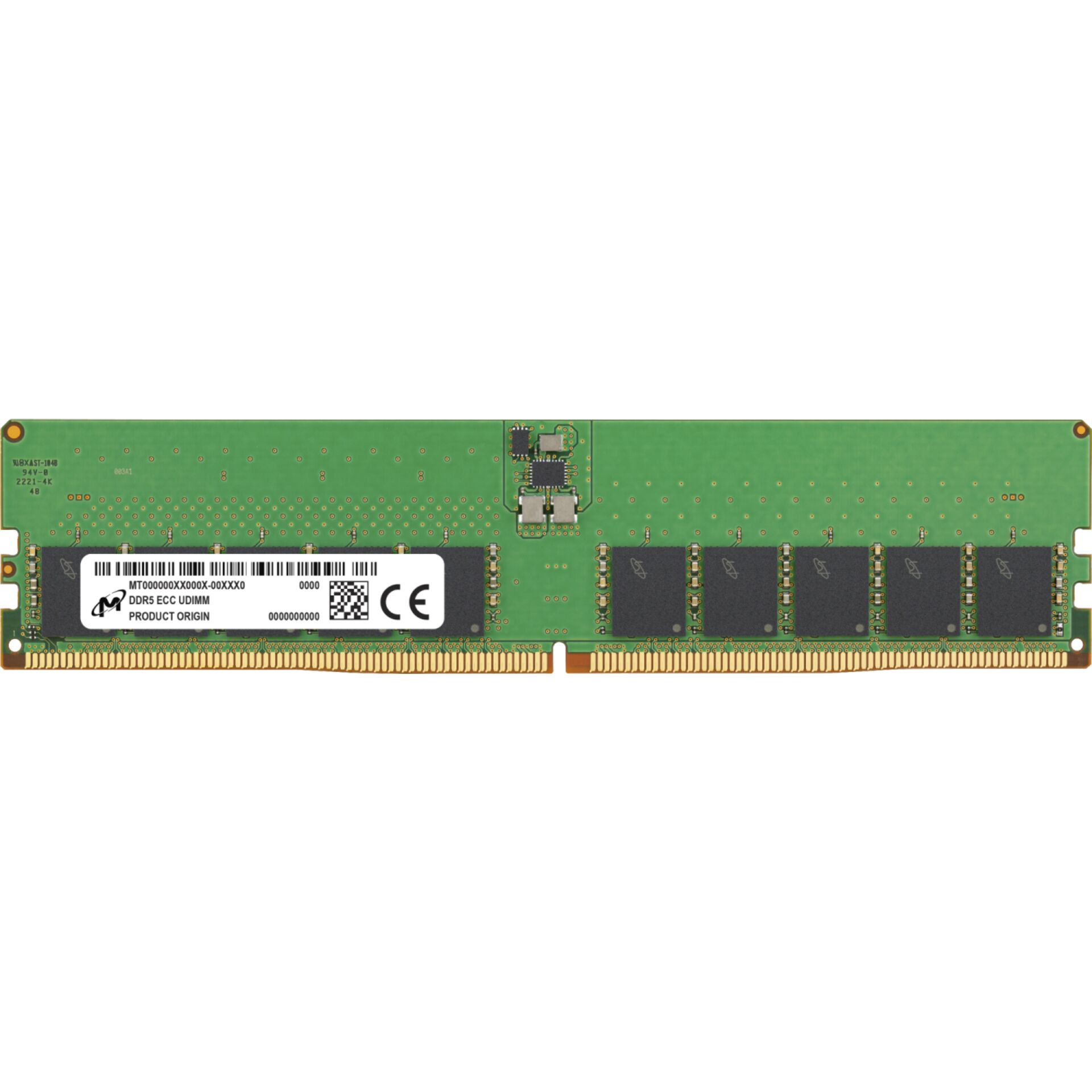 Micron DDR5 ECC UDIMM 32GB 2Rx8 4800 CL40 819149_00