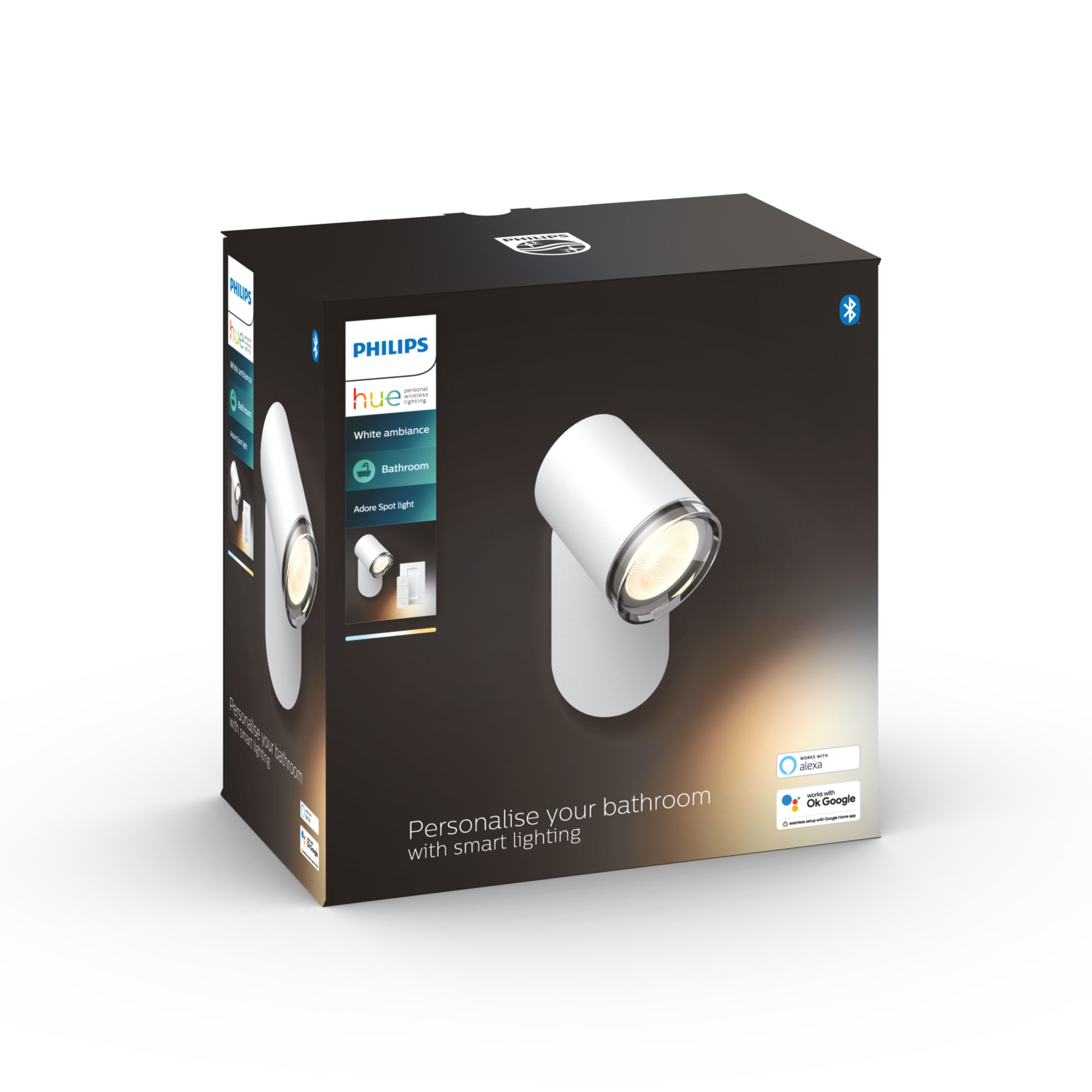 Philips Hue White Amb. Adore Spot 1 flg. weiß 350lm DS 93607099_7706813609