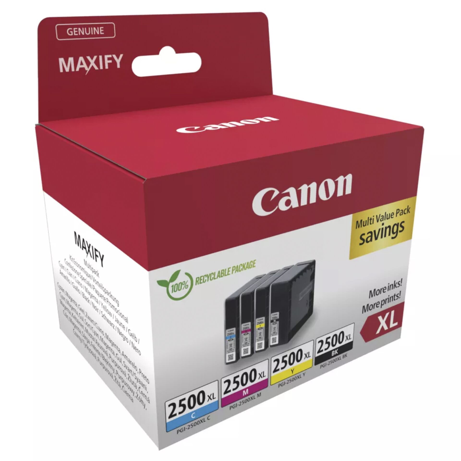 Canon PGI-2500 XL BK/C/M/Y Multipack 829663_01