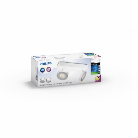 Philips myLiving LED Spot Clockwork 2flg 1000lm Weiß 22130893_7393018436