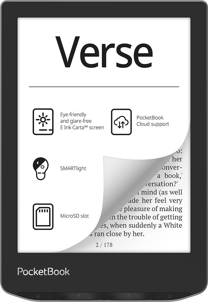 PocketBook Verse E-Reader mit beleuchtetem E Ink Carta Bilds