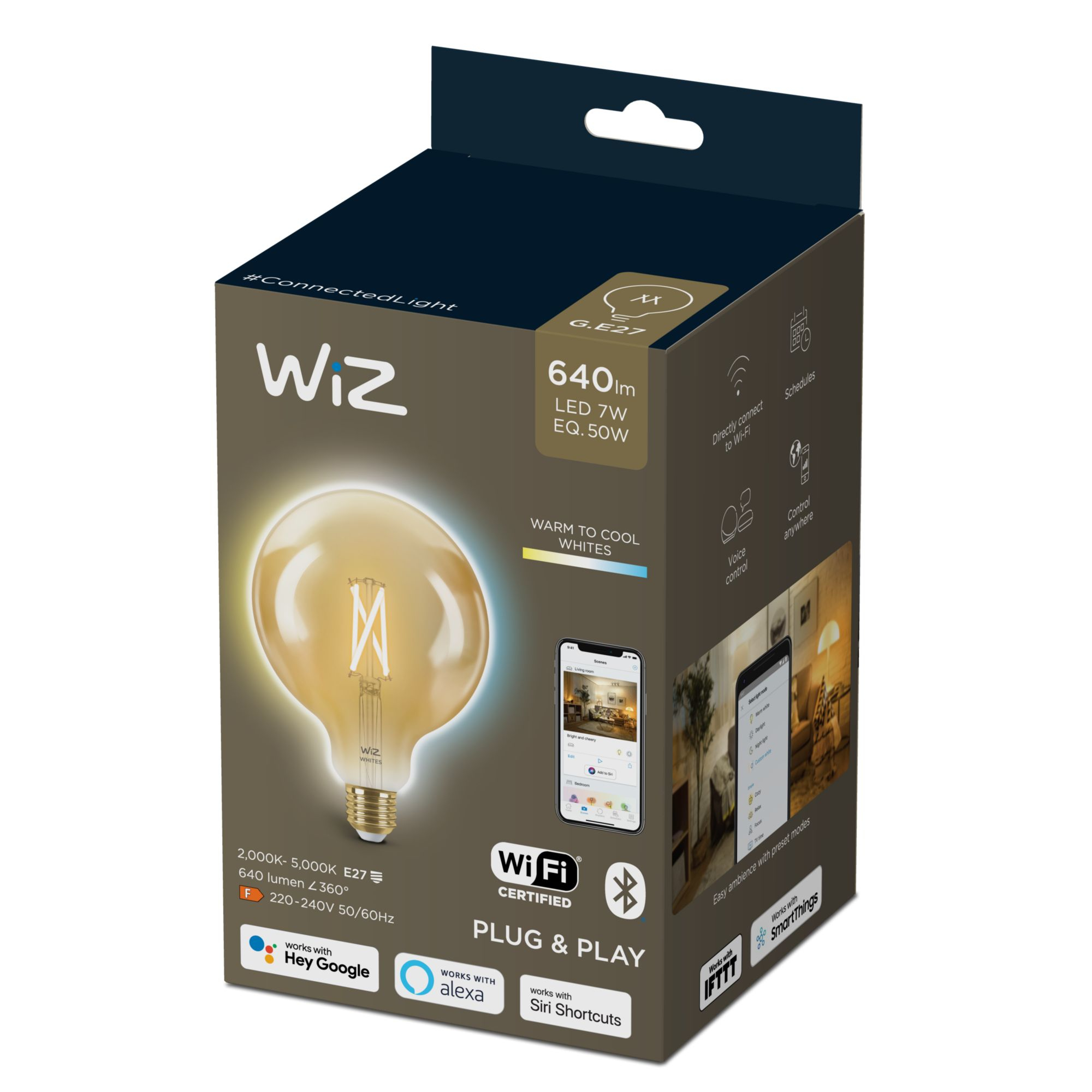 WiZ Wi-Fi BLE 50W G125 Amb 87224523_9636629478