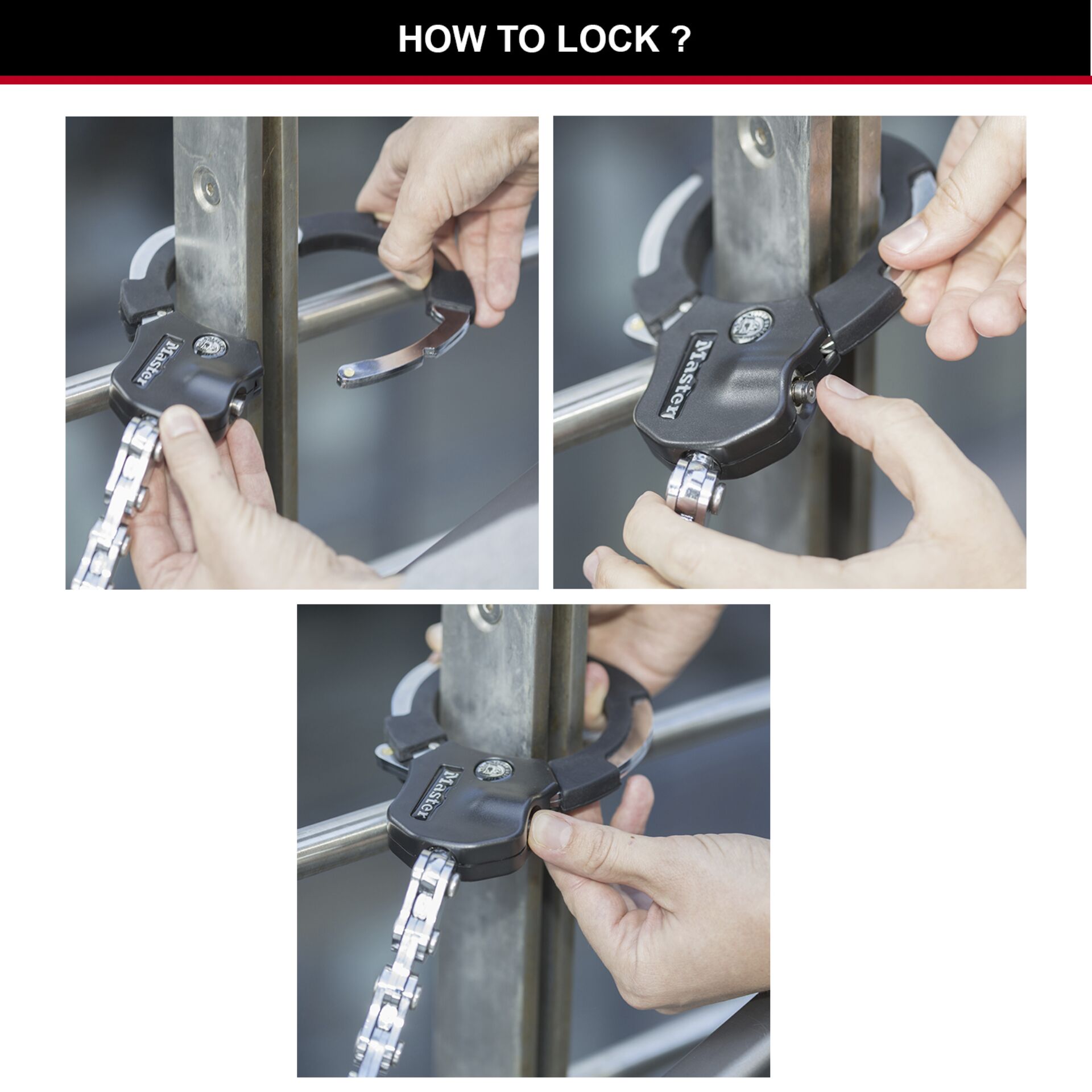 Master Lock Street Cuff mit Schlüssel Kurz 8200EURDPRO 675691_04