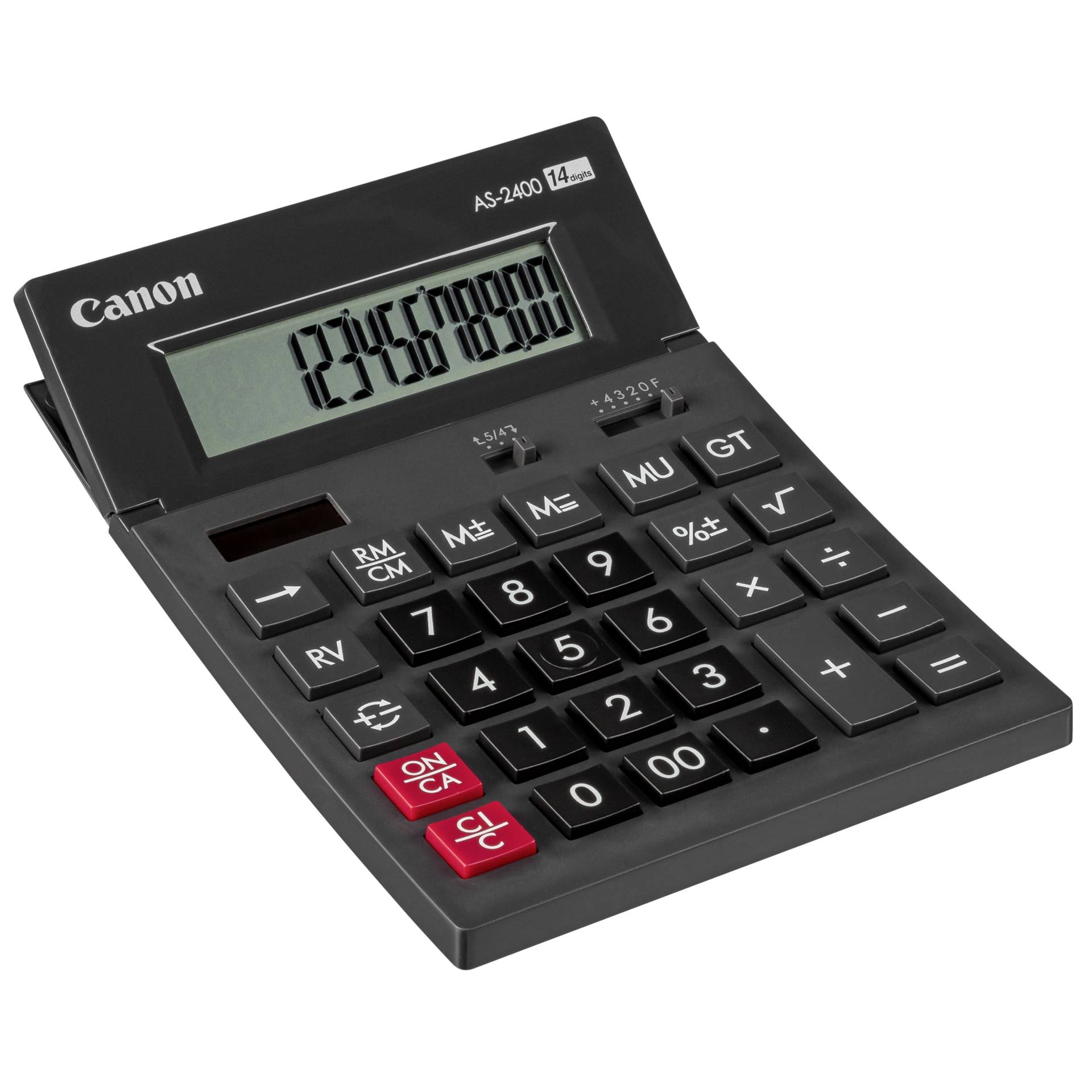 Canon AS-2400 Taschenrechner Desktop Display-Rechner Schwarz 527480_01
