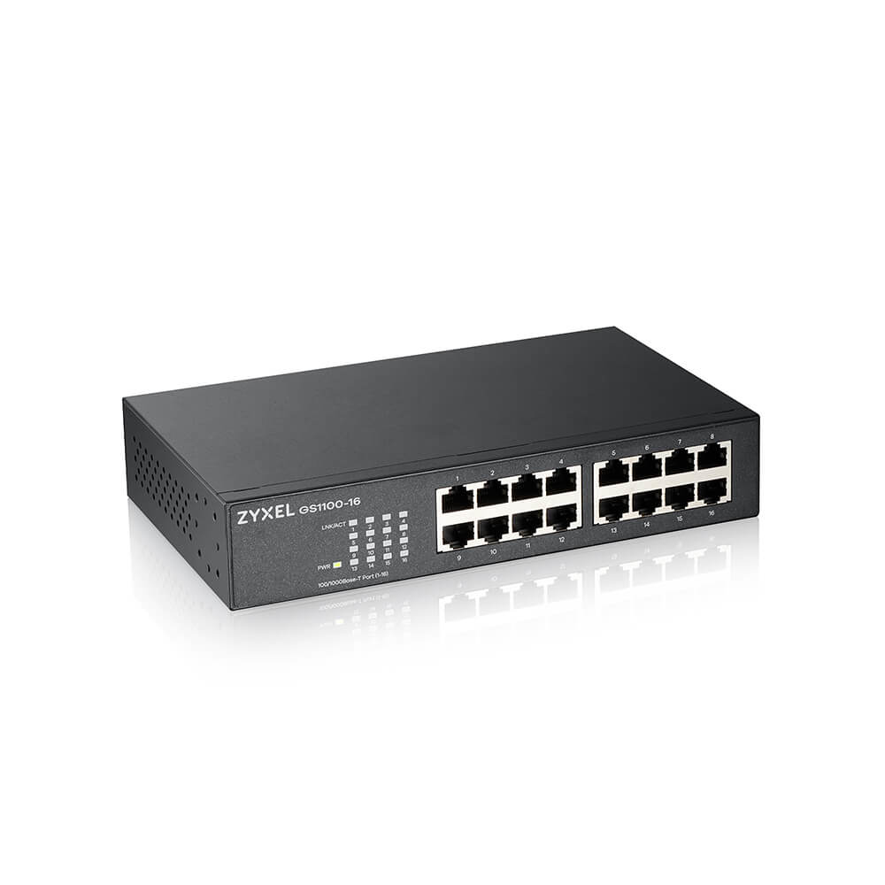 Zyxel GS1100-16 V3 - 16 Port Gigabit Unmanaged Switch 91029437_1550125455