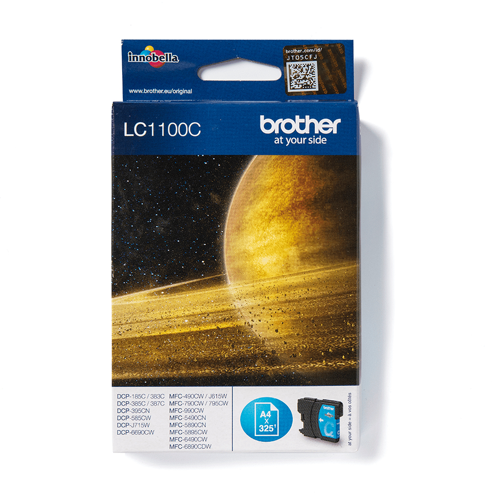 Brother Tintenpatrone LC-1100C Cyan (ca. 325 Seiten) – Ansicht 1