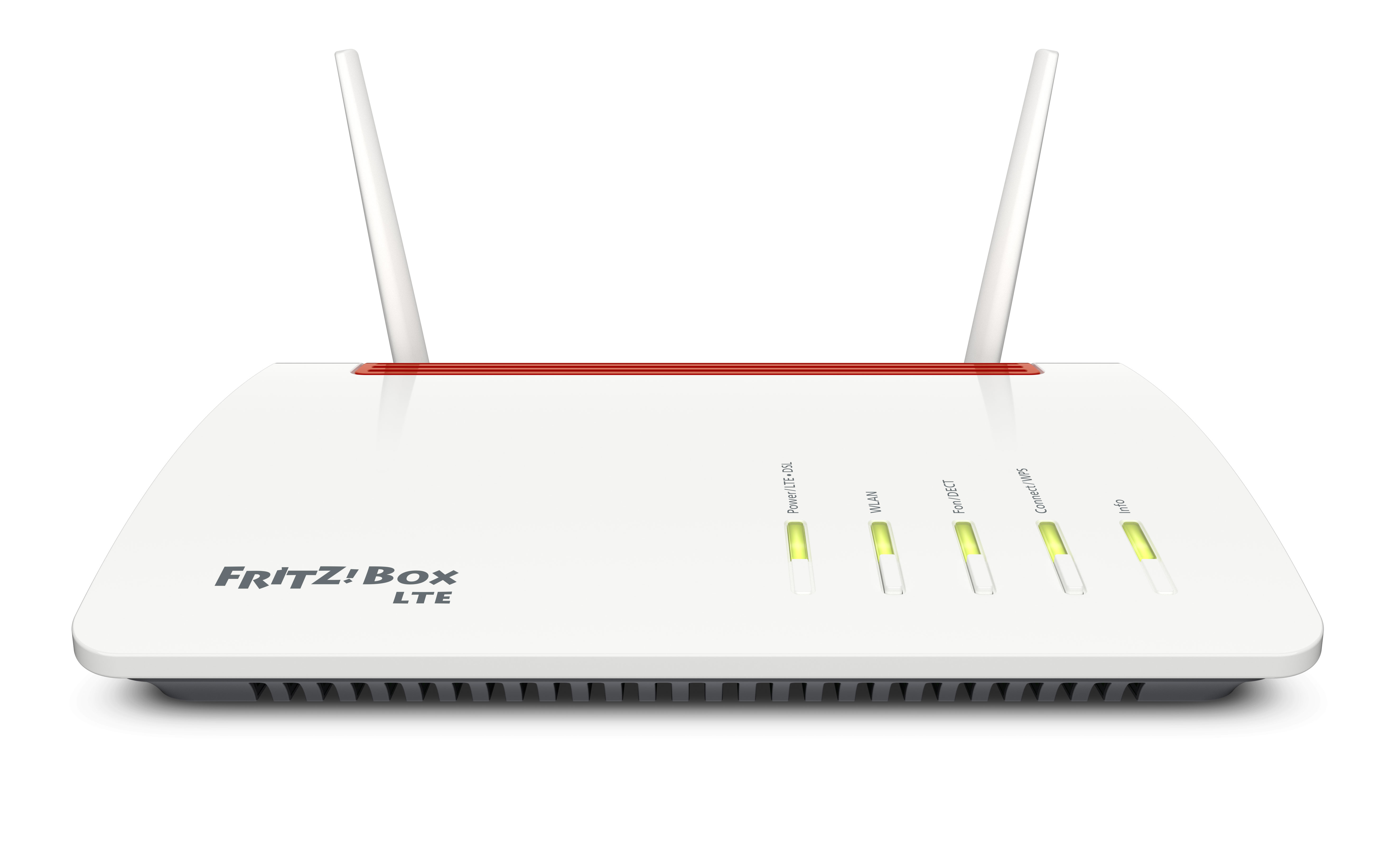 AVM FRITZ!Box 6890 LTE WLAN-Router Dual-Band (2,4 GHz/5 GHz) Gigabit Ethernet 3G 4G Schwarz, Rot, Weiß