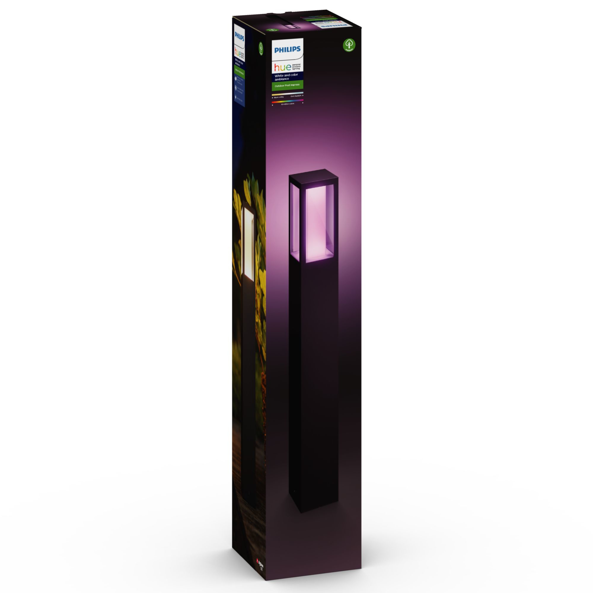 Philips HUE Impress Wegeleuchte, schwarz. – Ansicht 6