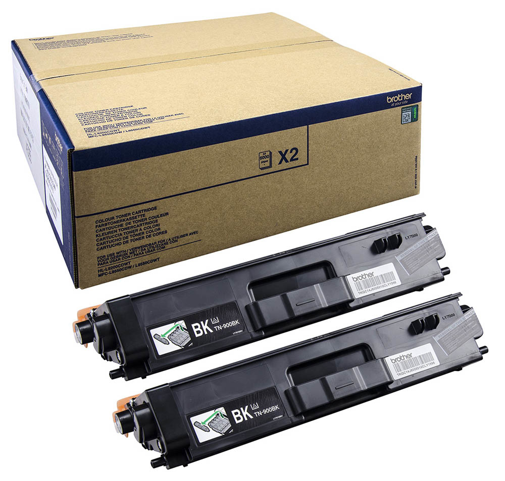 Brother TN-900BKTWIN Lasertoner 12000Seiten Schwarz Lasertoner / Patrone