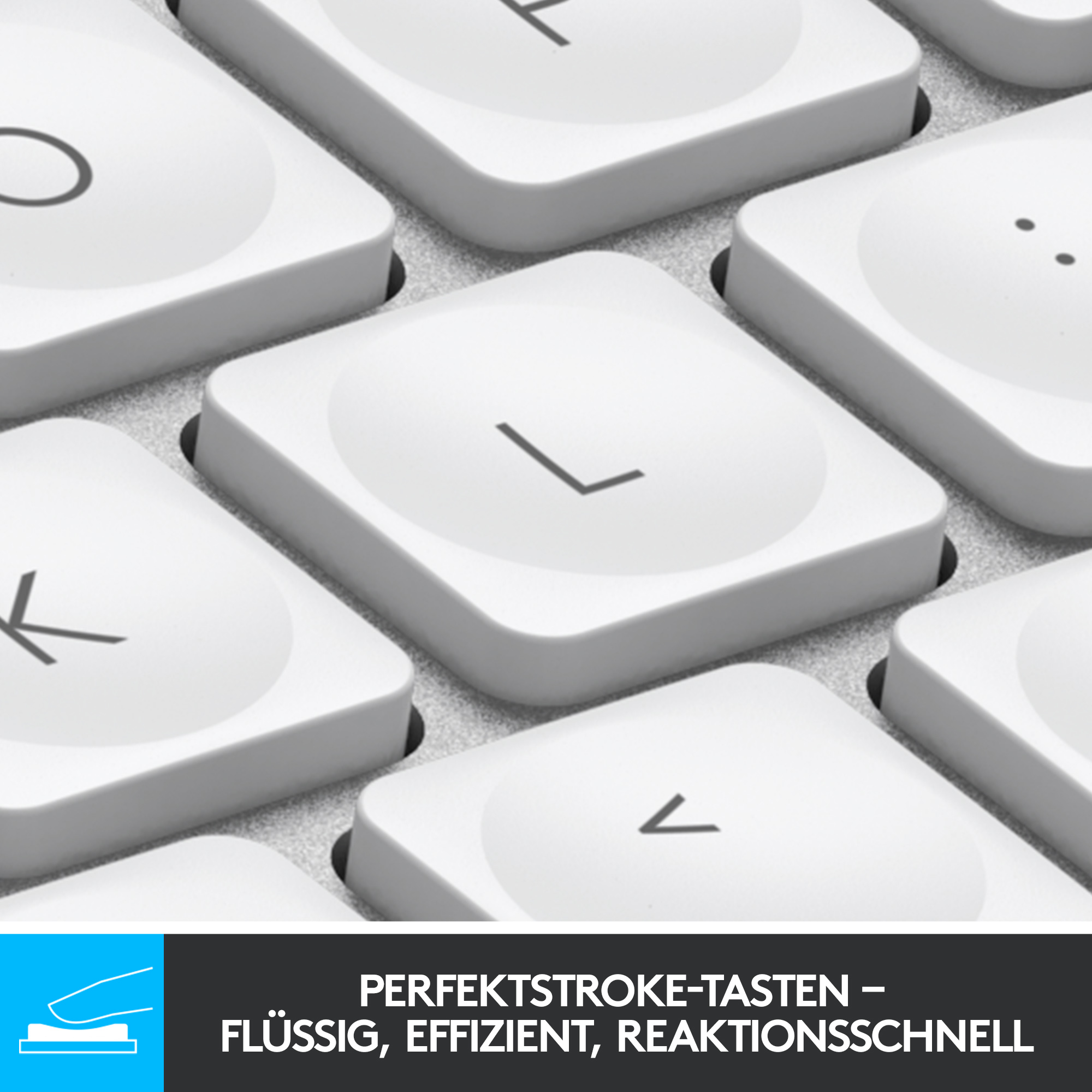Logitech MX Keys Mini for Mac Tastatur RF Wireless + Bluetooth QWERTZ Deutsch Silber, Weiß
