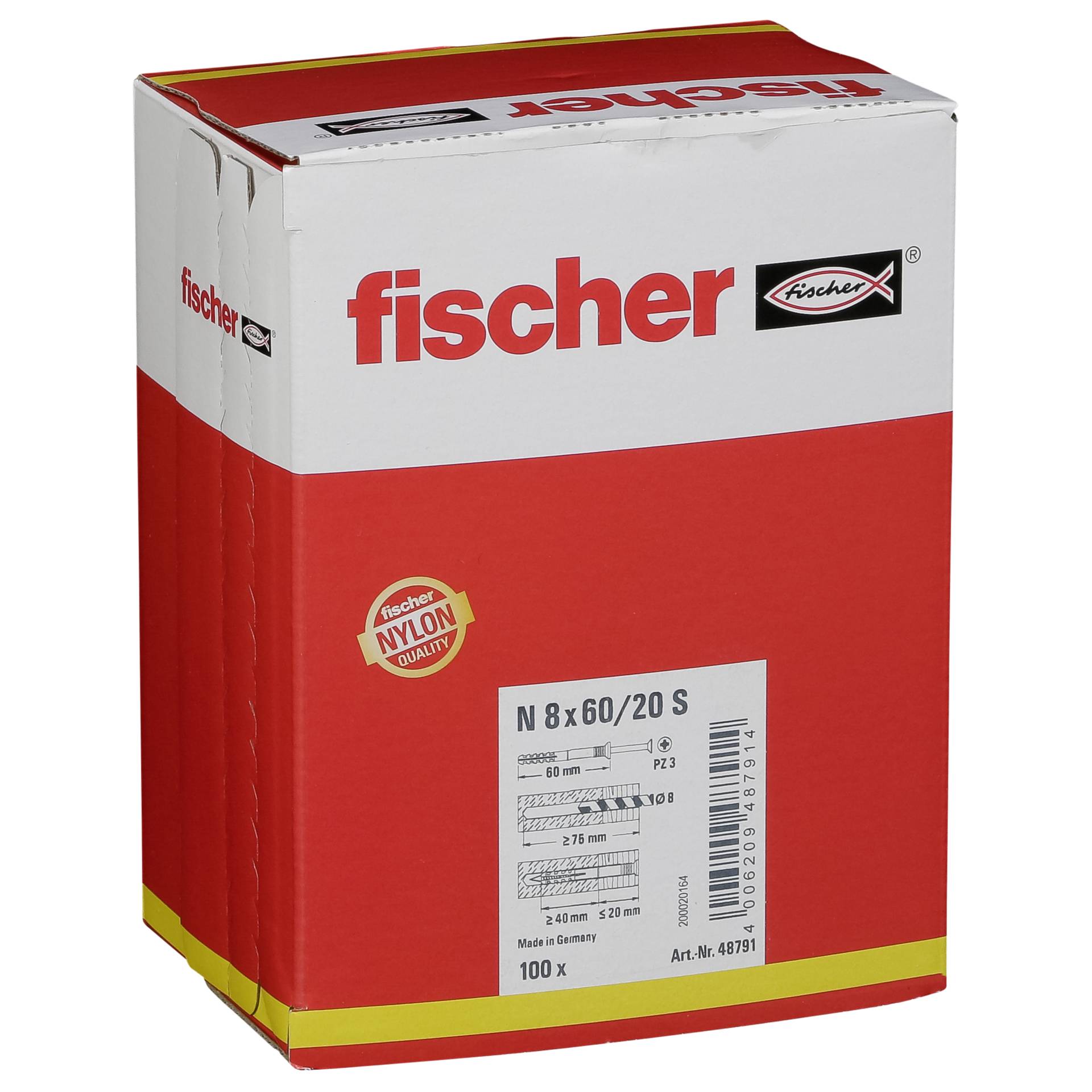 Fischer Nageldübel N 8x60/20 S (100)