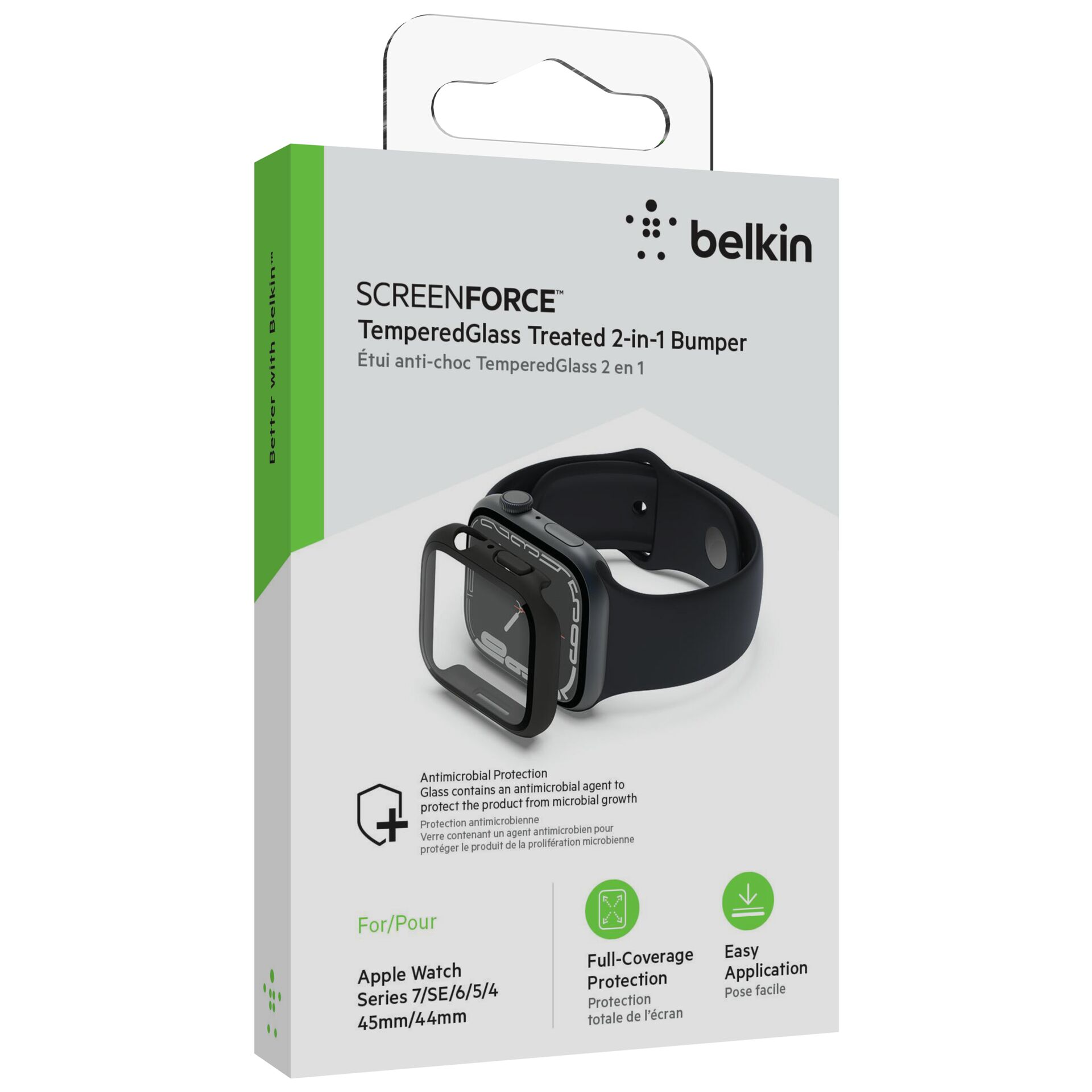 Belkin Temp.Curve Displaysch.360 Apple Watch 8/7/SE/6/5/4 schwarz