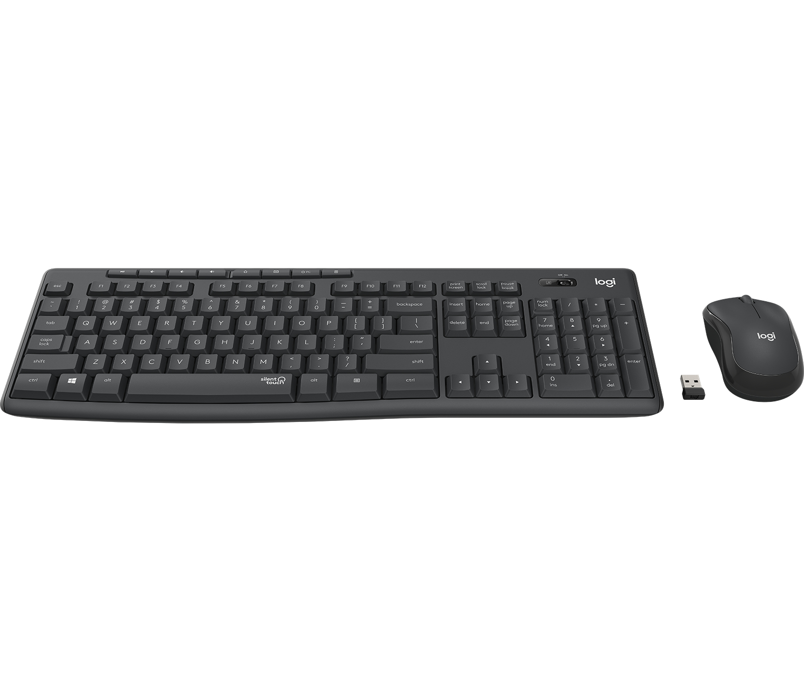 Logitech MK295 Silent Wireless Combo Tastatur RF Wireless QWERTZ Deutsch Schwarz