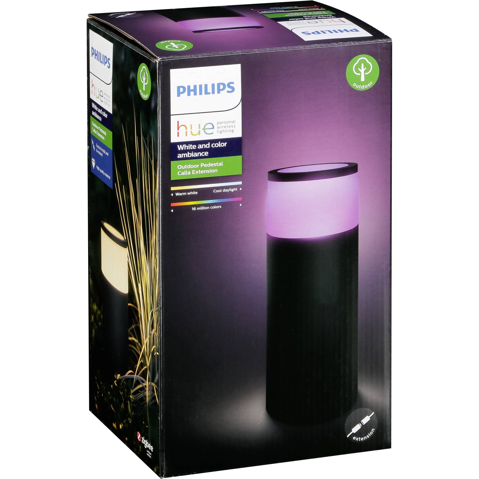 Philips Hue Calla LED Sockelleuchte Erweit.schw. 413506_00