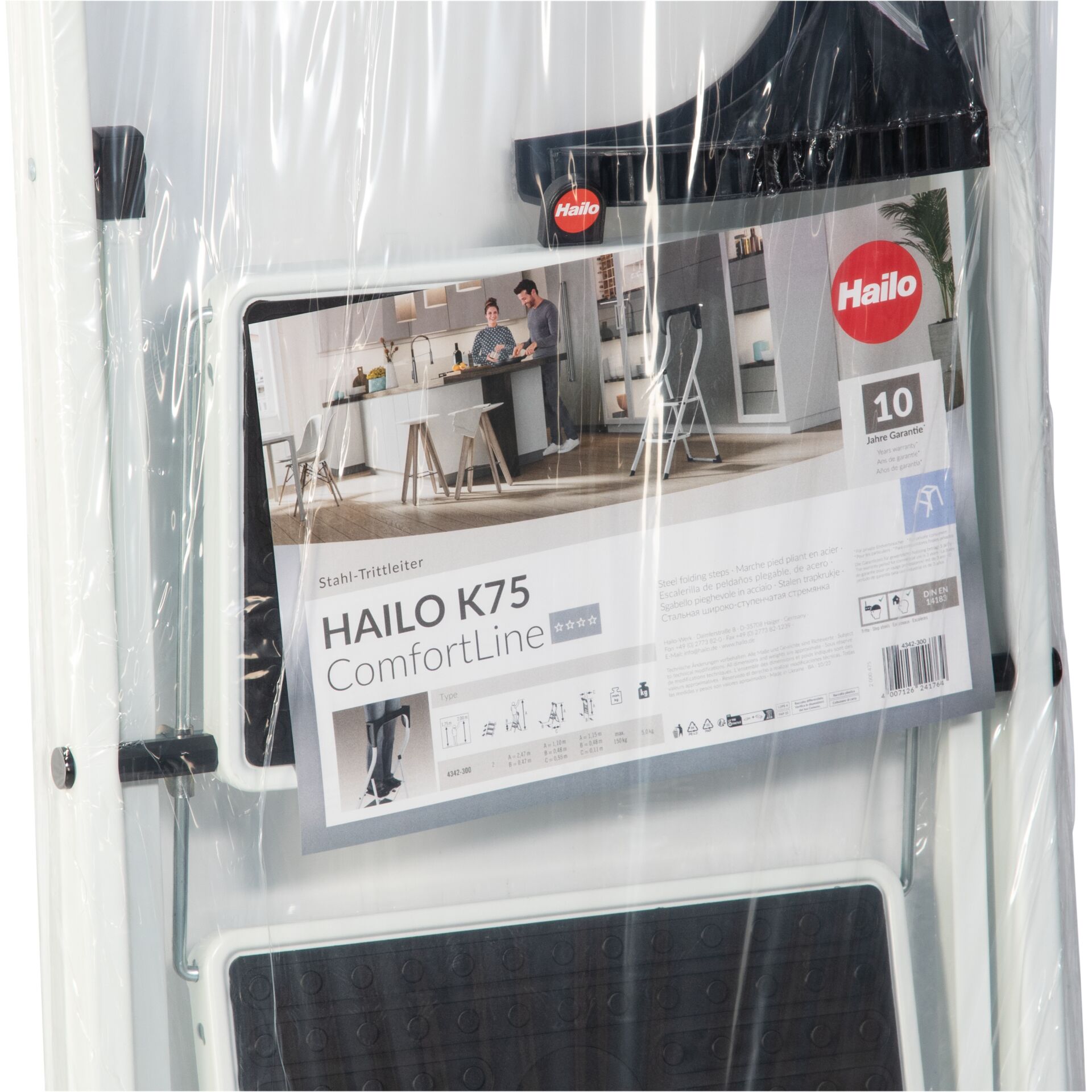 Hailo K75 StandardLine 2 Stufen Trittleiter 245011_08