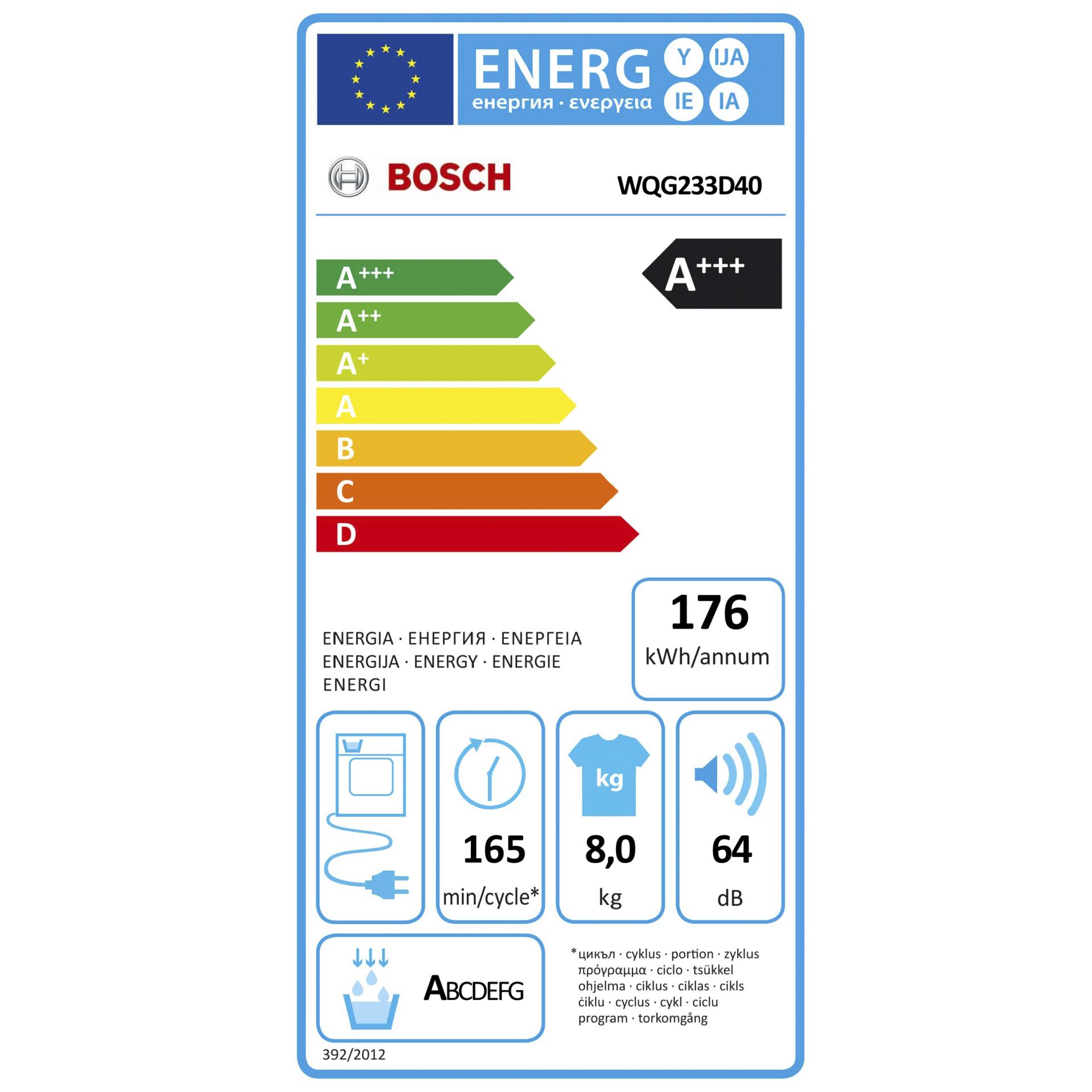 Bosch WQG 233 D 40