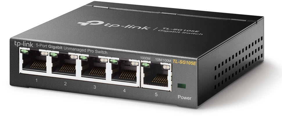 TP-LINK TL-SG105E L2 Gigabit Ethernet (10/100/1000) Schwarz