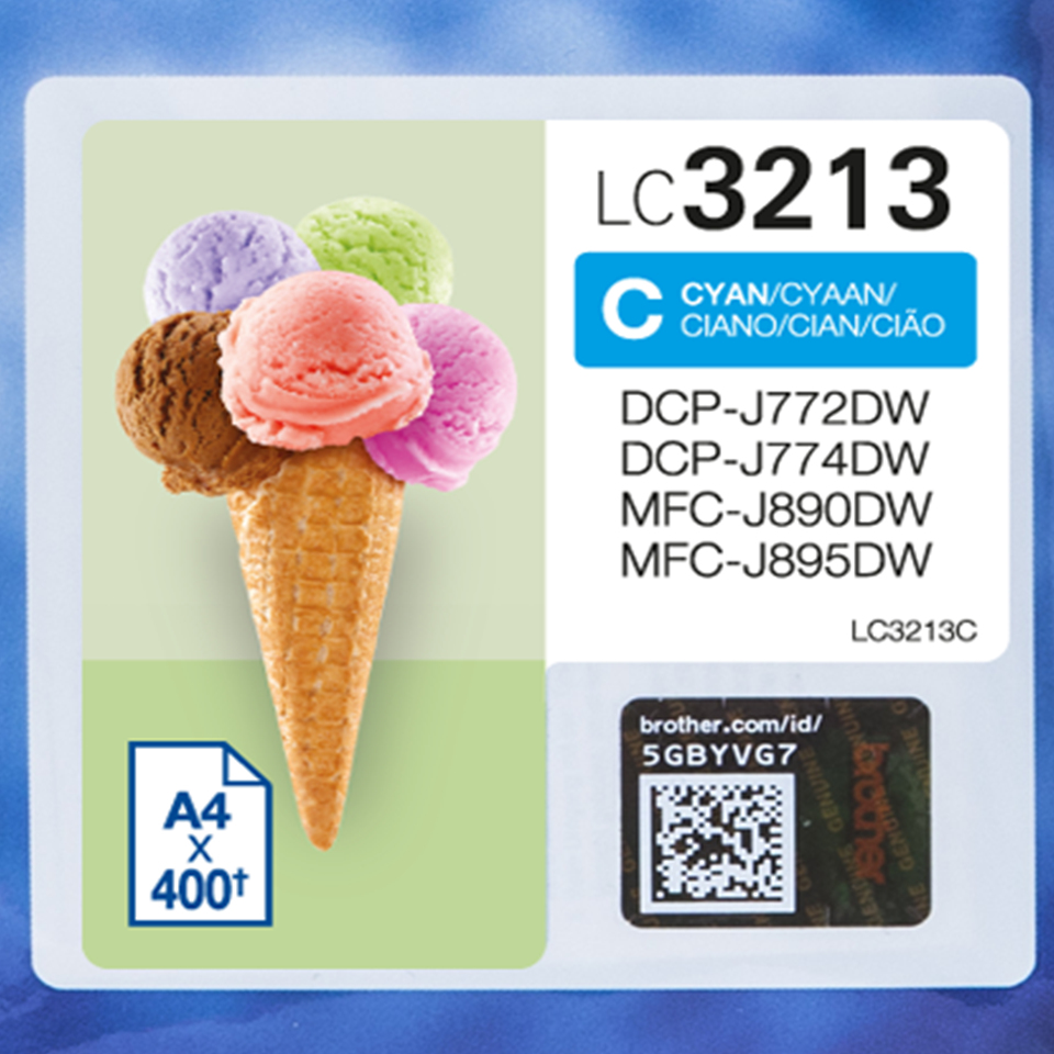 Brother LC-3213C 400Seiten Cyan Tintenpatrone