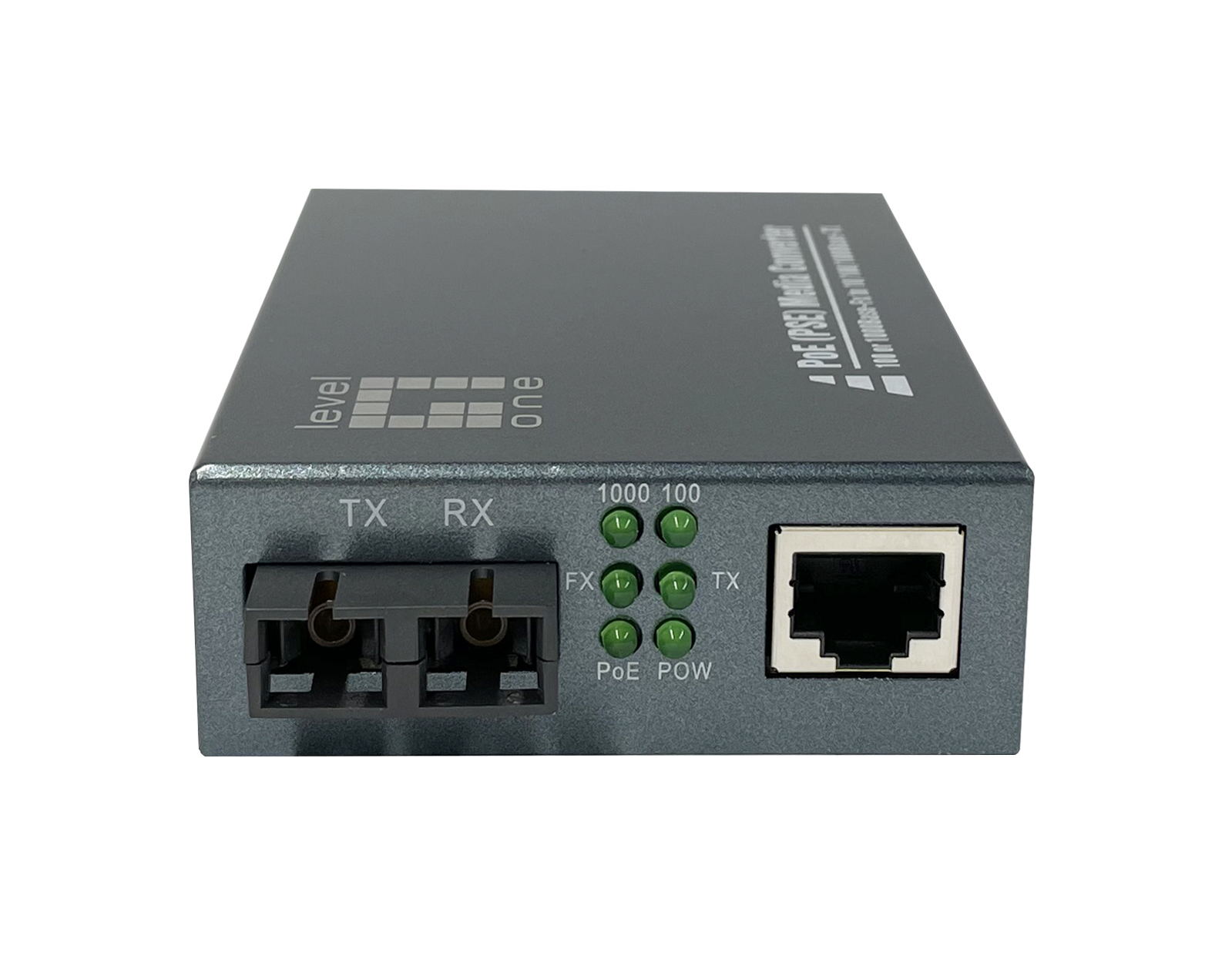 Level One GVT-2014 Gb RJ45 zu SC Mediakonverter – Ansicht 1