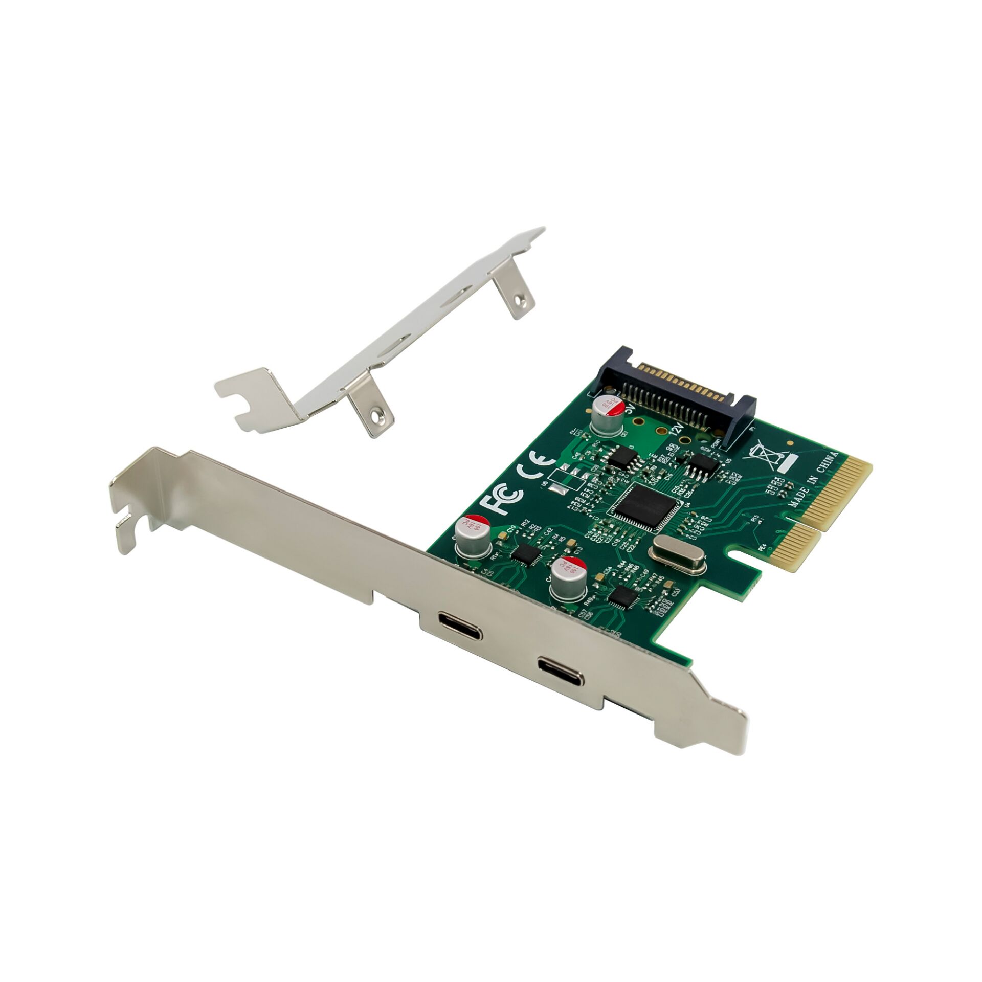 Conceptronic  2-Port USB 3.2 Gen 2 Type-C PCIe Card 134607_00