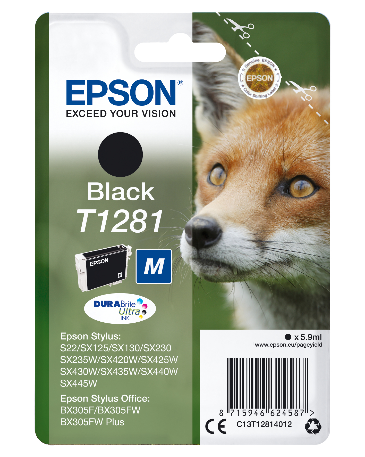 Epson Tintenpatrone T128 Schwarz -5,9ml- 33622396_5368697274