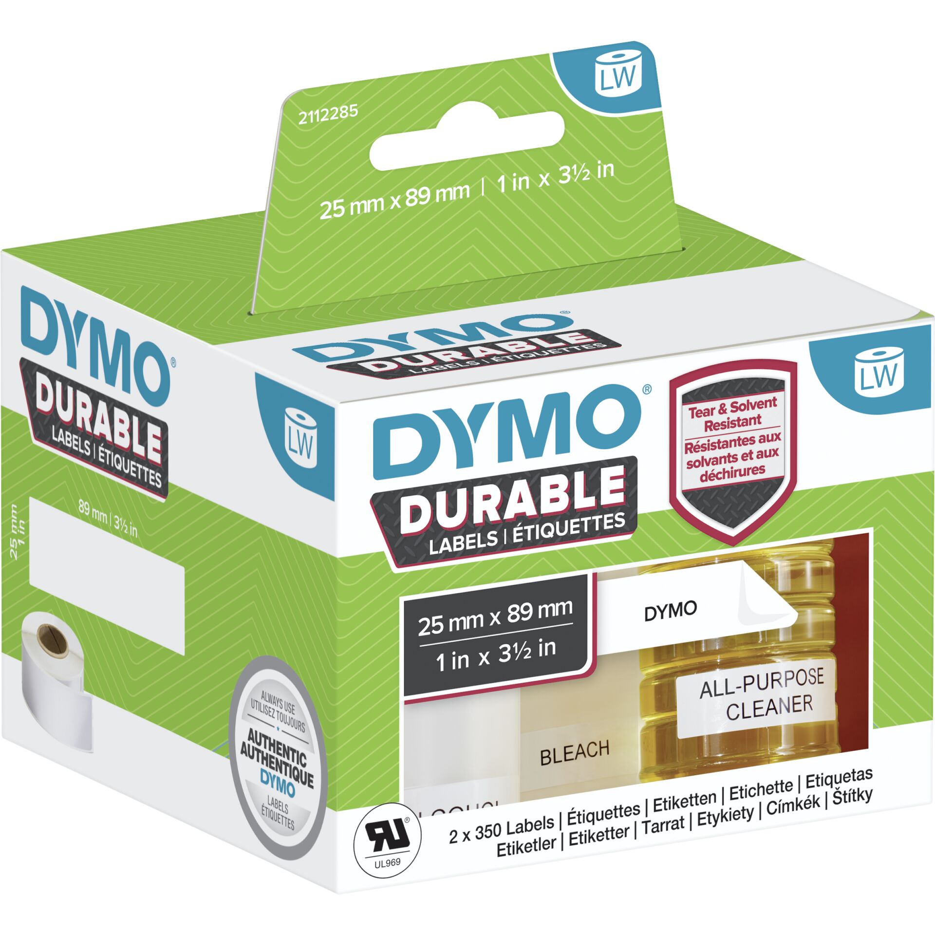 DYMO LabelWriter Weiß Selbstklebendes Druckeretikett