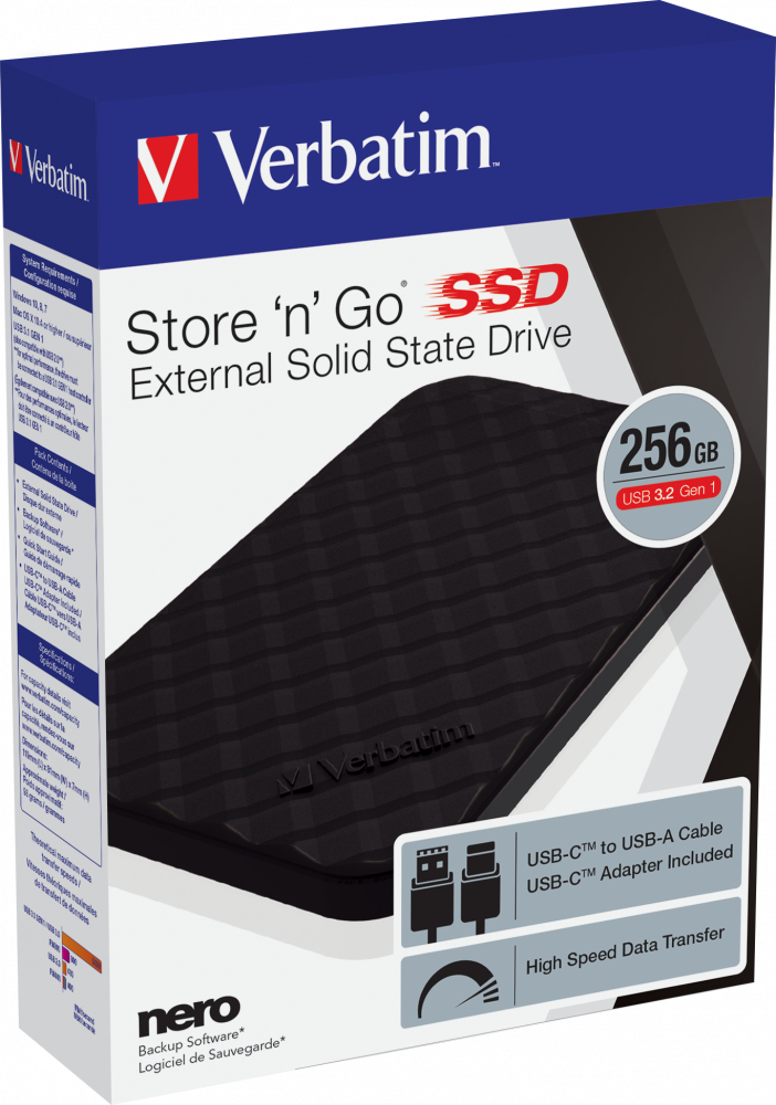 Verbatim Store 'n' Go 256 GB Schwarz