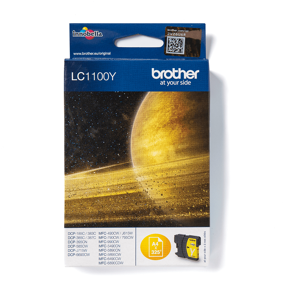 Brother Tintenpatrone LC-1100Y Gelb (ca. 325 Seiten) – Ansicht 1