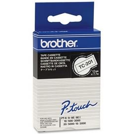 Brother TC-201 Schwarz auf weiss TC Etiketten erstellendes Band
