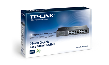 TP-LINK TL-SG1024DE Managed L2 Gigabit Ethernet (10/100/1000) Schwarz