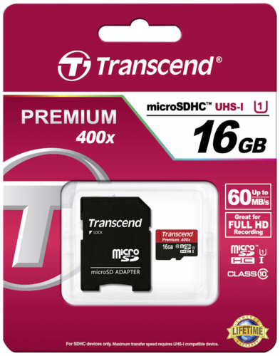 Transcend microSDHC         16GB