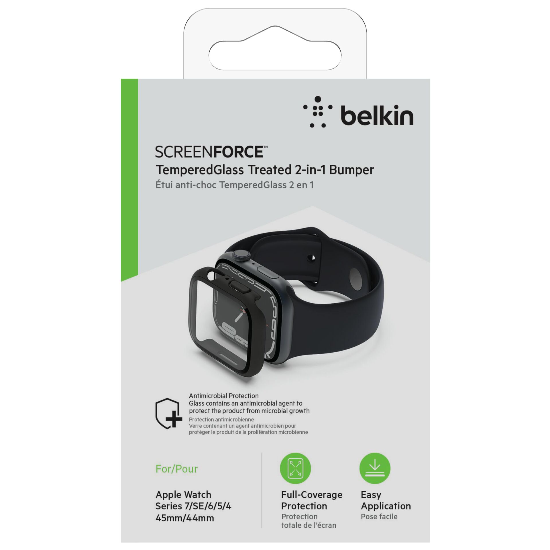 Belkin Temp.Curve Displaysch.360 Apple Watch 8/7/SE/6/5/4 schwarz