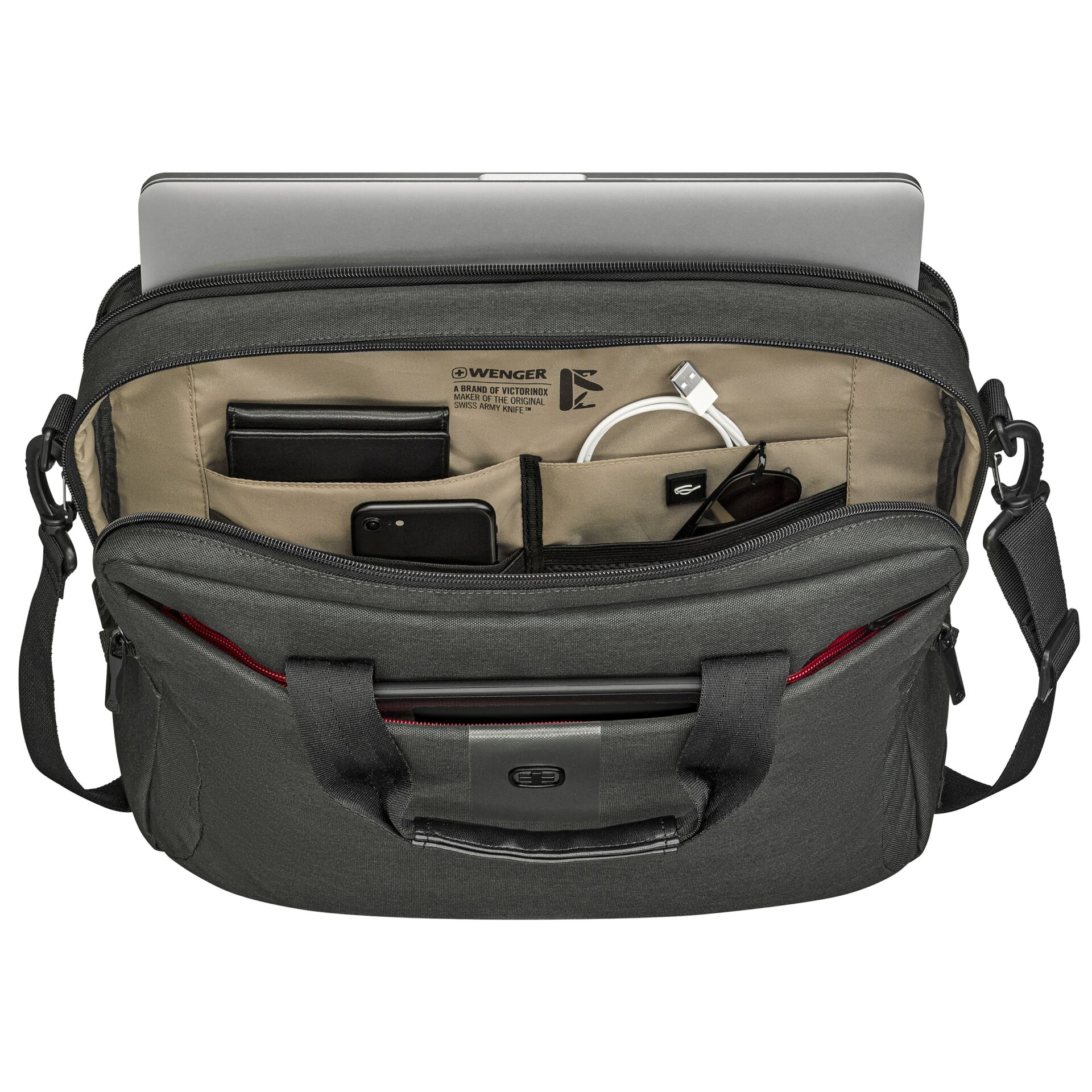 Wenger MX ECO Brief 16 Laptop Tasche Grau 808481_04