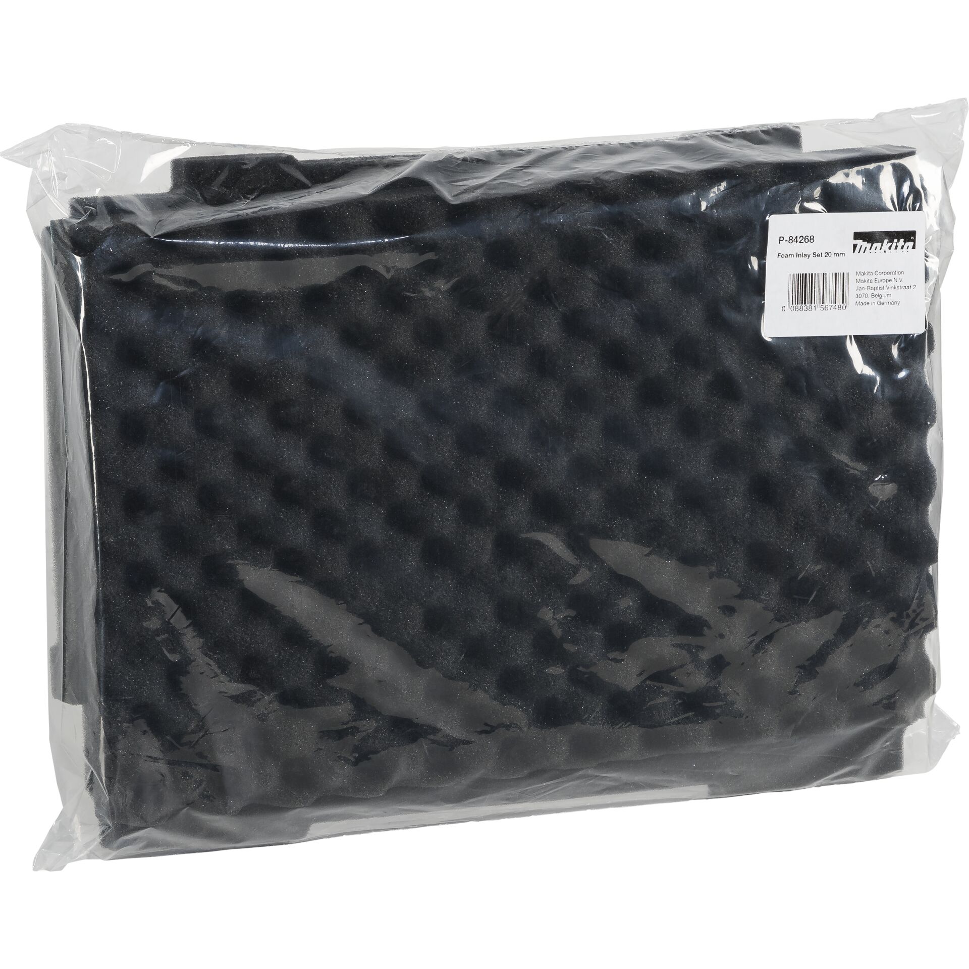 Schaumeinlage für Werkzeugkoffer 20 mm Schaumeinlage in Verpackung, geeignet für 20 mm Werkzeugkoffer