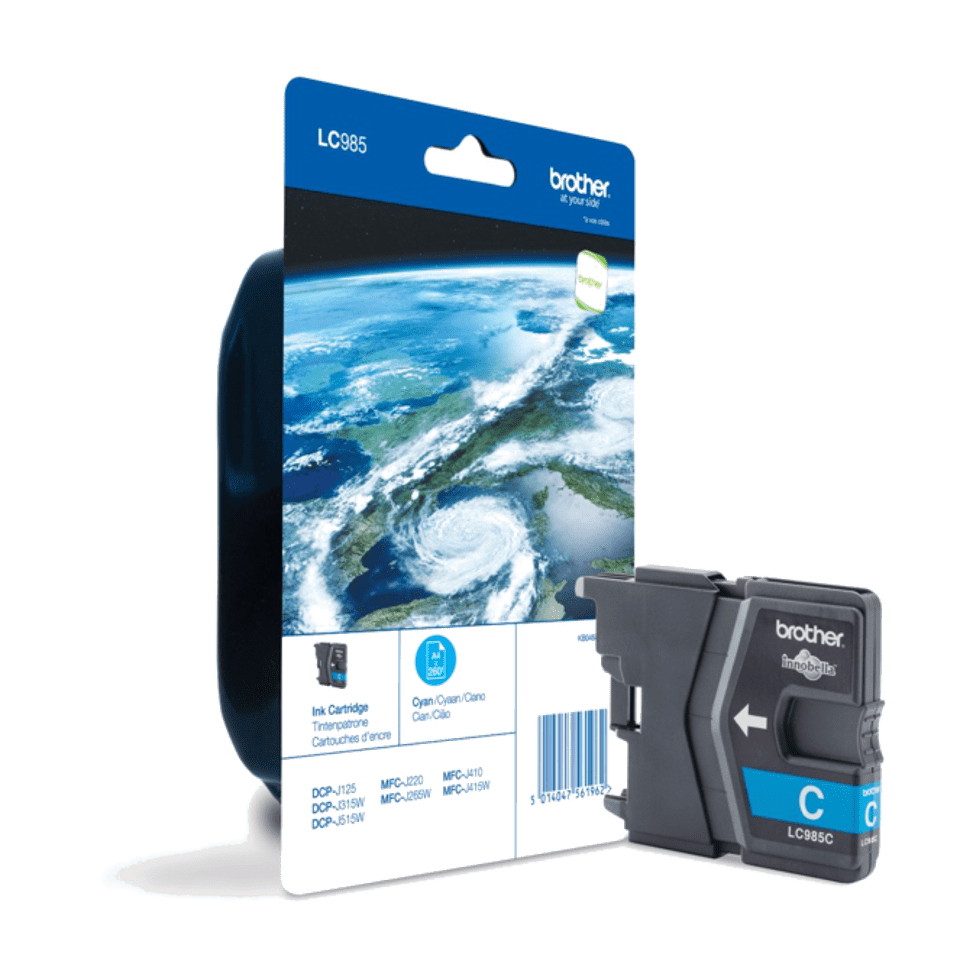 Brother Tintenpatrone LC-985C Cyan (ca. 260 Seiten) – Ansicht 3