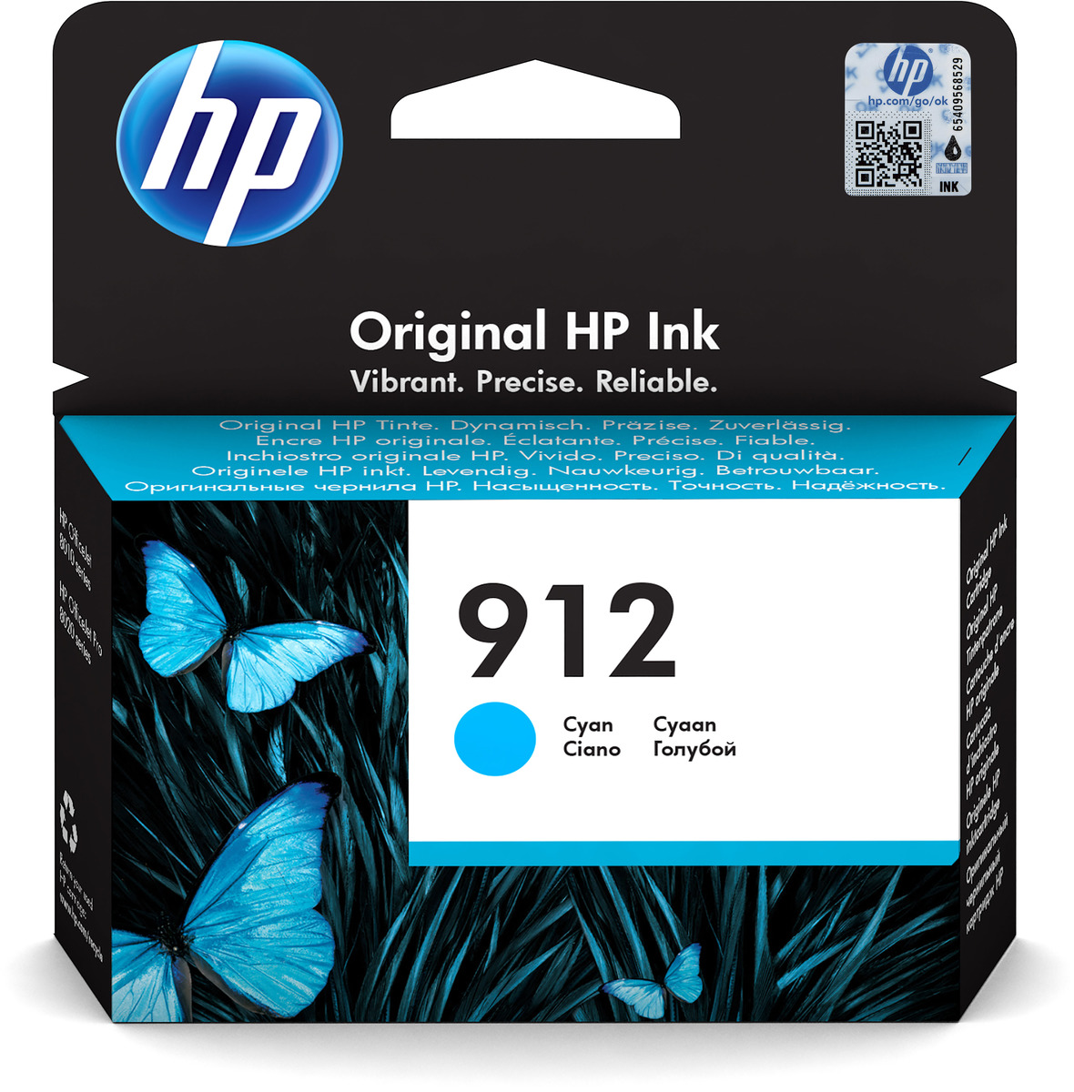 HP Tintenpatrone Nr. 912 3YL77AE Cyan -ca. 315 Seiten-