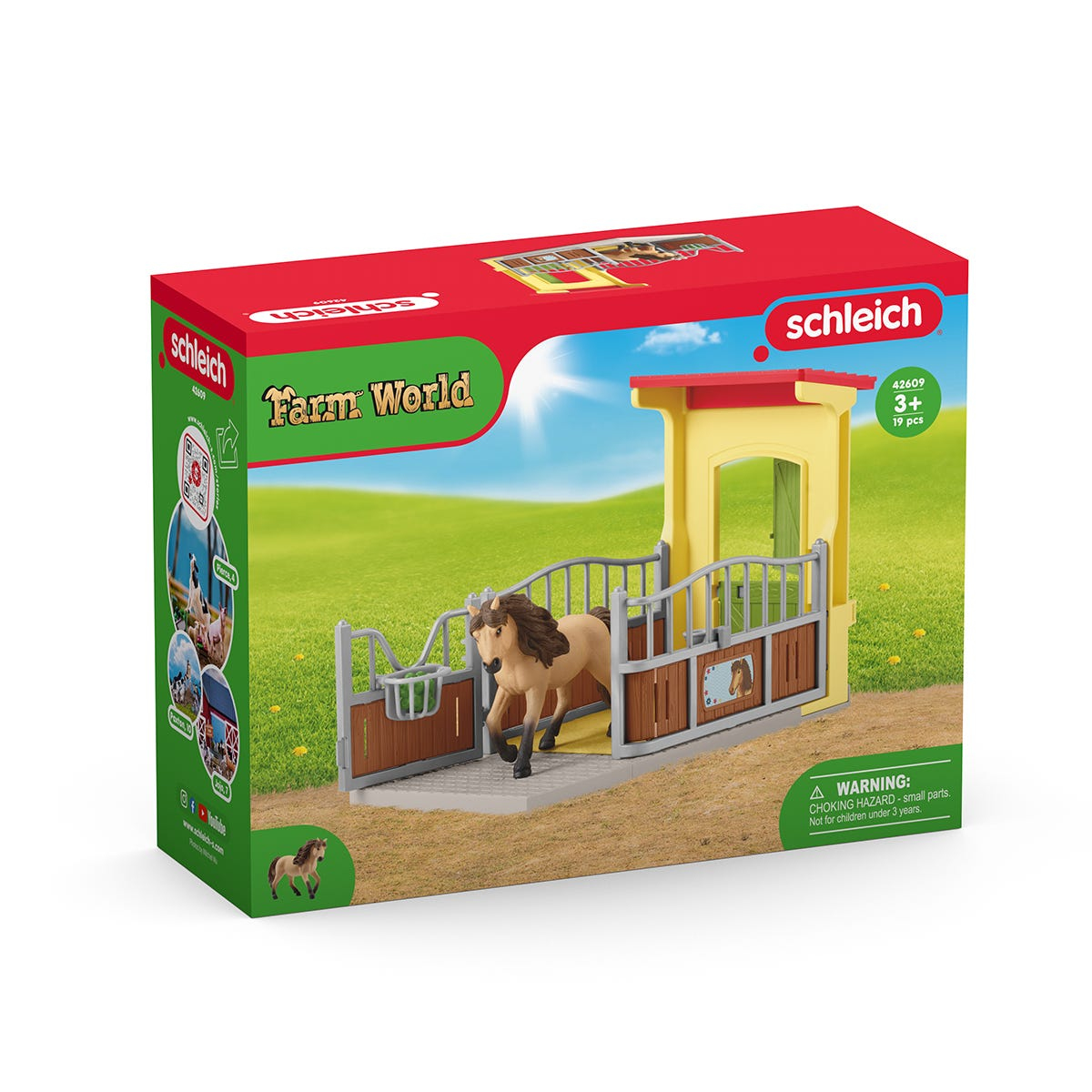 Schleich Farm World     42609 Ponybox mit Islandpferd Hengst