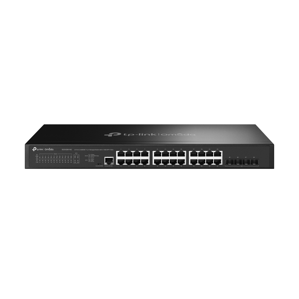 TP-Link TL-SG3428X-M2 24-Port 2.5G L2+ Mgd Switch 4x 10G SFP+ – Ansicht 1