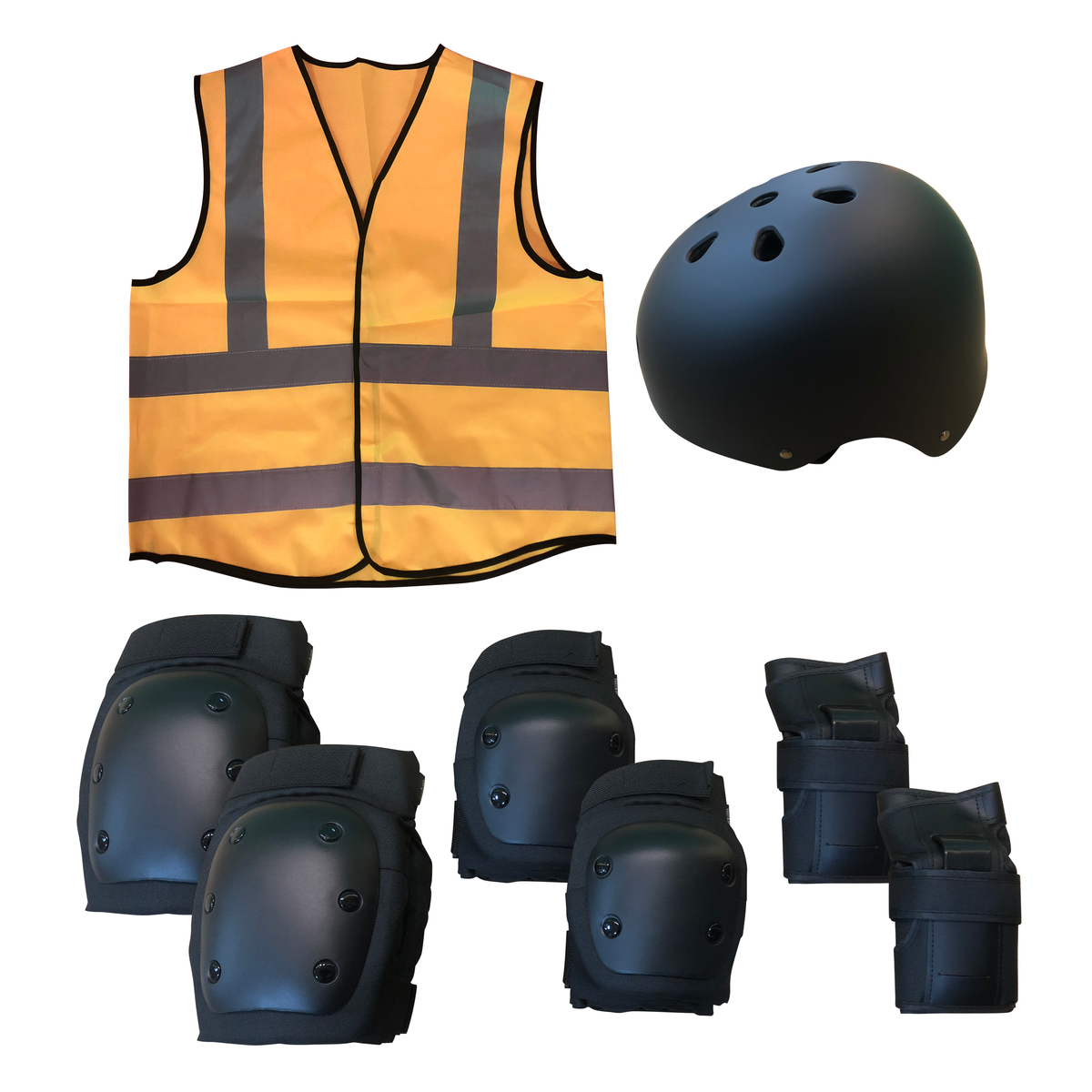 iconBIT Protector Kit Helmet, Protectors and Signal Vest, Gr.L