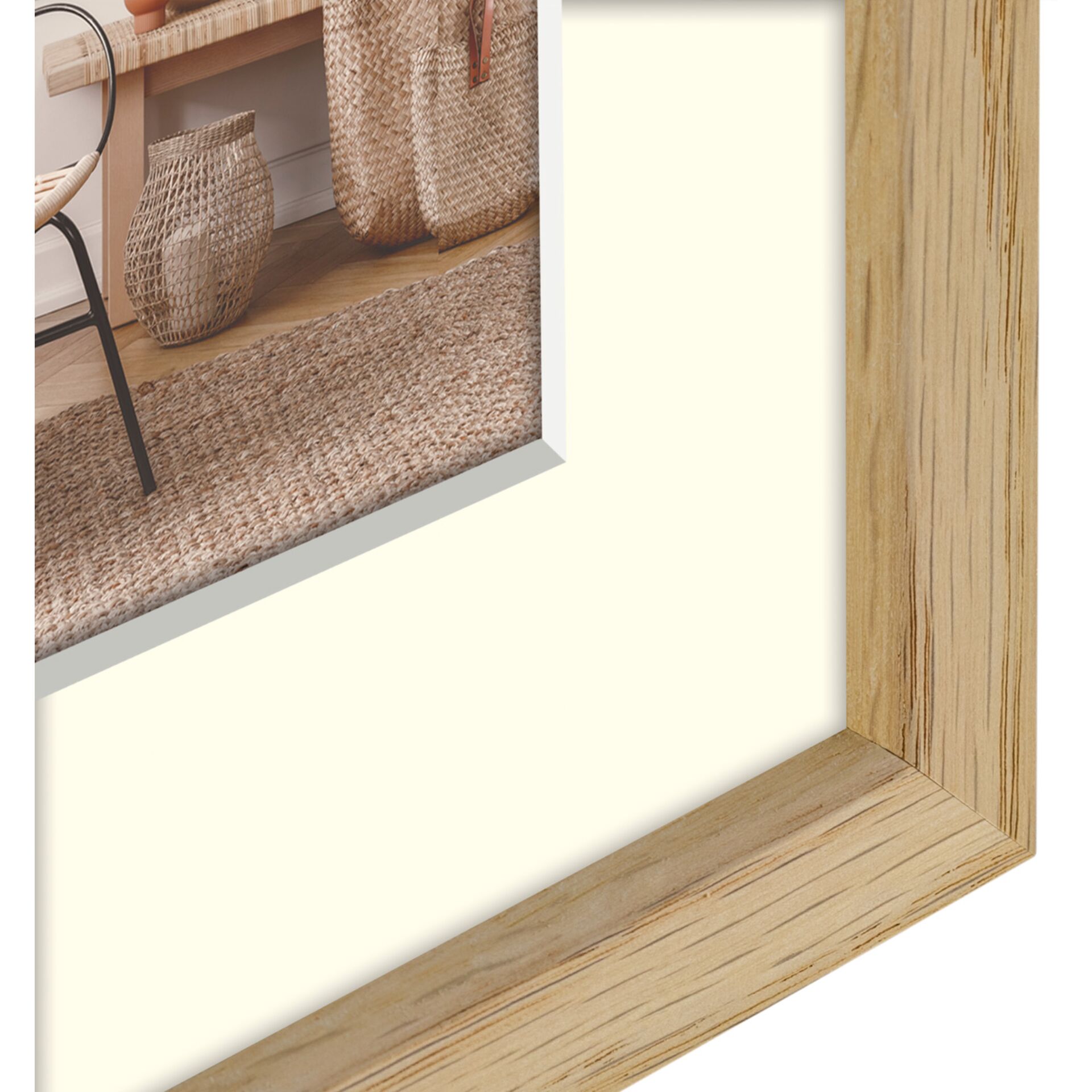 ZEP Malmo natural    20x30/30x40 Holz mit Passepartout     V4534N 804484_02