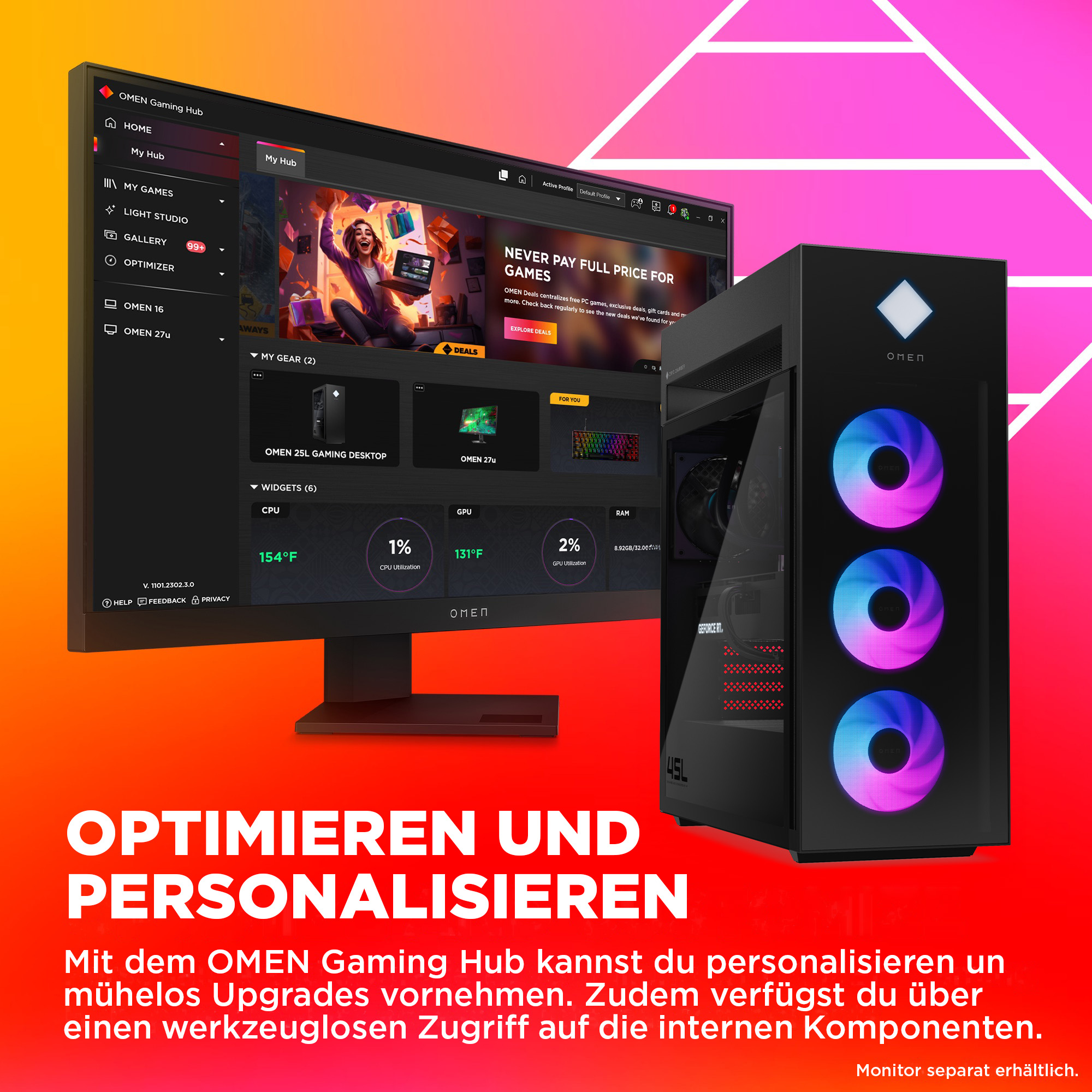 HP OMEN GT22-3795ng CU9 64GB 2TB SSD RTX5080 Win 11 a957185557459a0a051342c673d0d9ccf507aa6f
