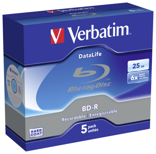 1x5 Verbatim BD-R Blu-Ray 25GB