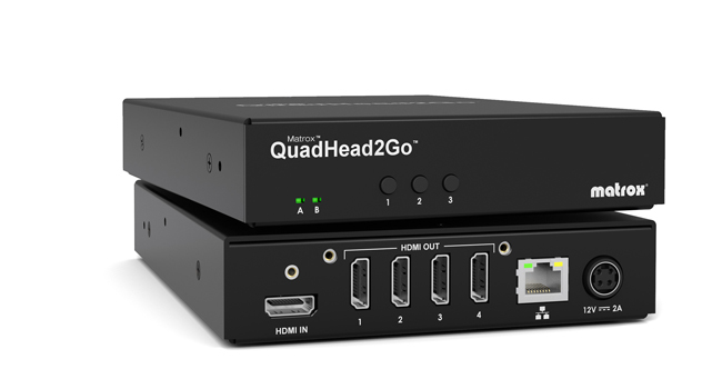 Matrox QuadHead2Go Q155 Multi-Monitor Controller Appliance / Q2G-H4K