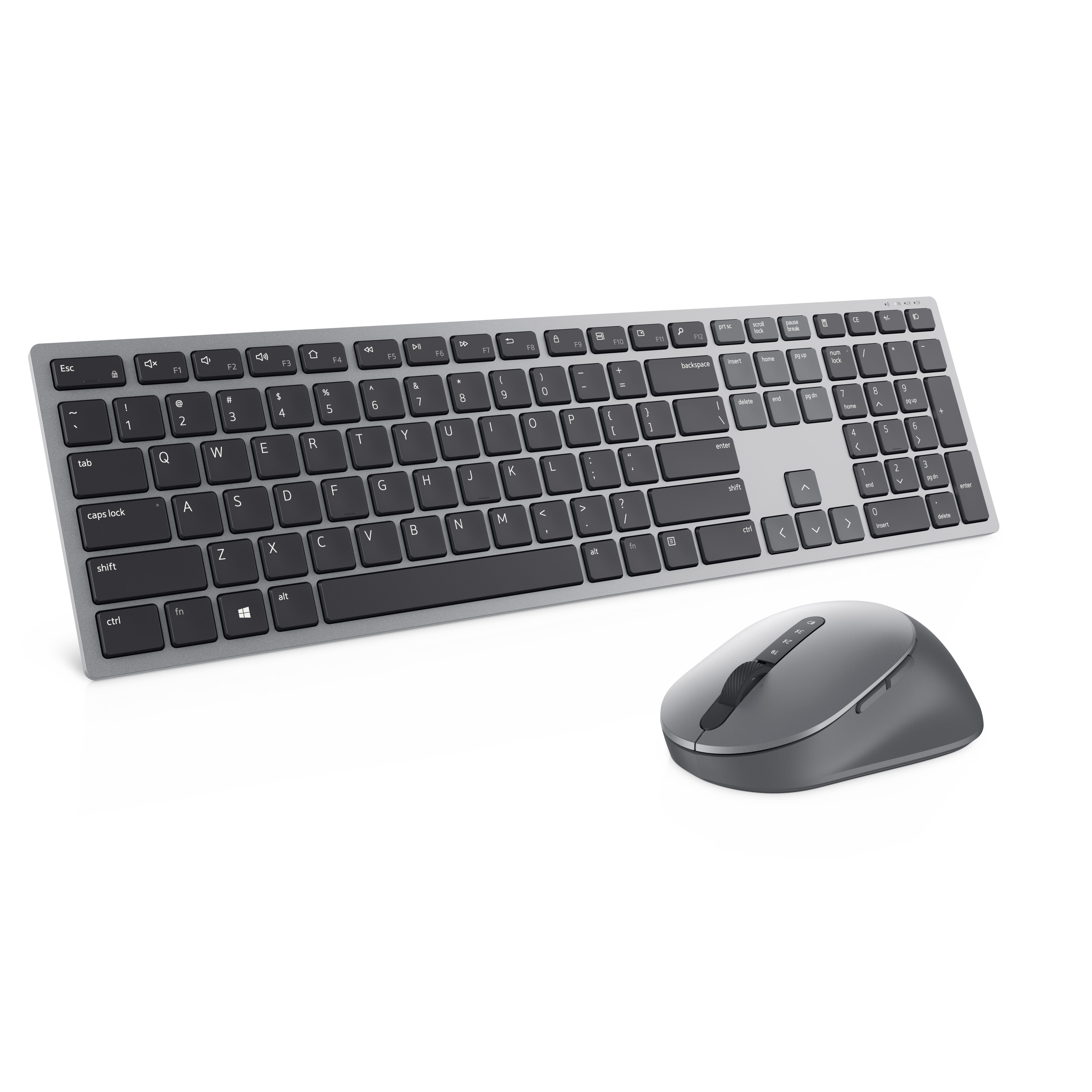 DELL KM7321W Tastatur RF Wireless + Bluetooth QWERTZ Deutsch Grau, Titan