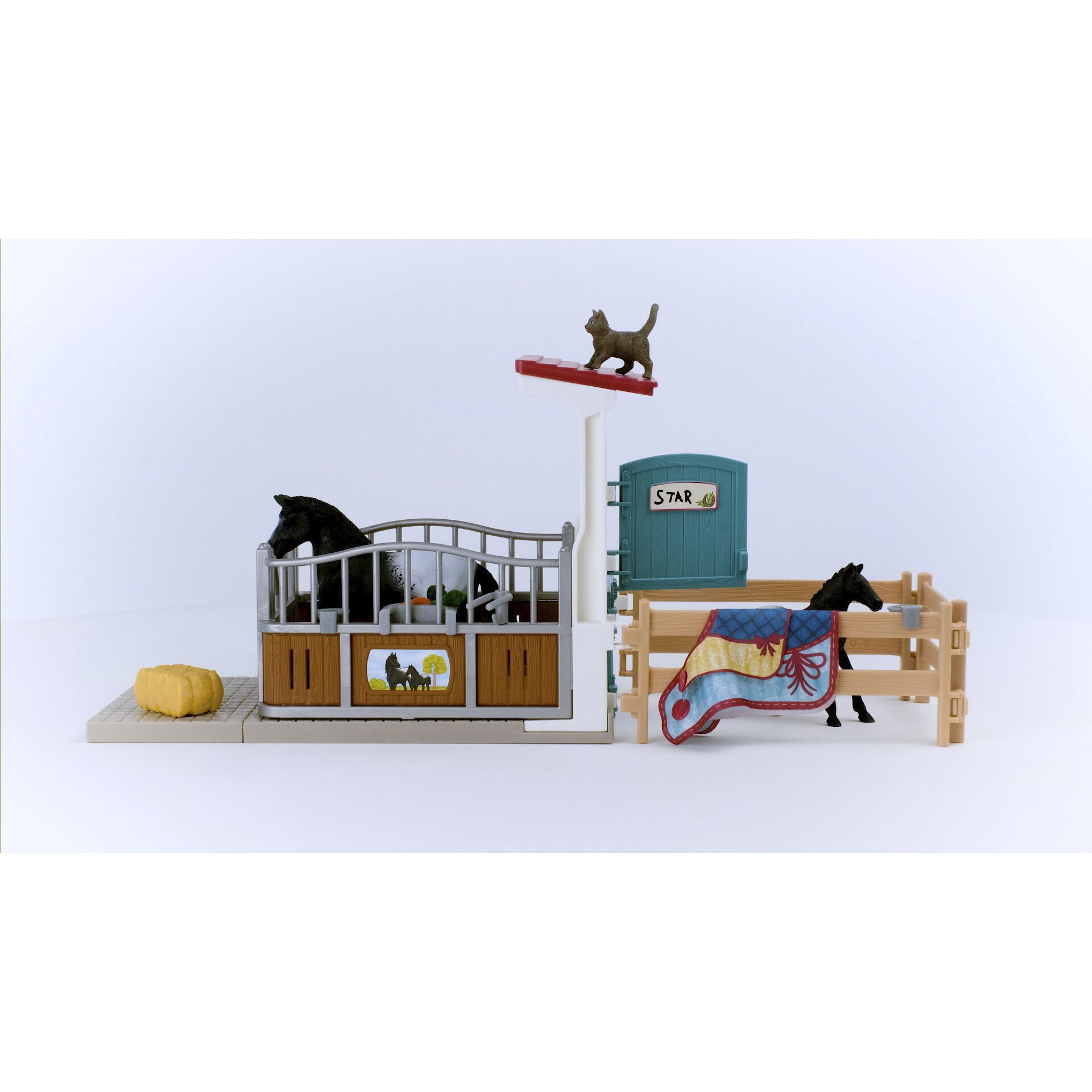 Schleich Horse Club     42611 Pferdebox mit Stute und Fohlen 792864_07