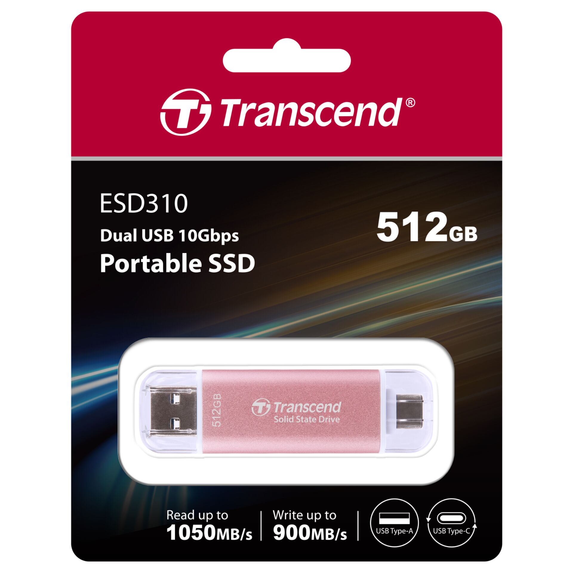 Transcend SSD ESD310P      512GB USB-C 832582_03